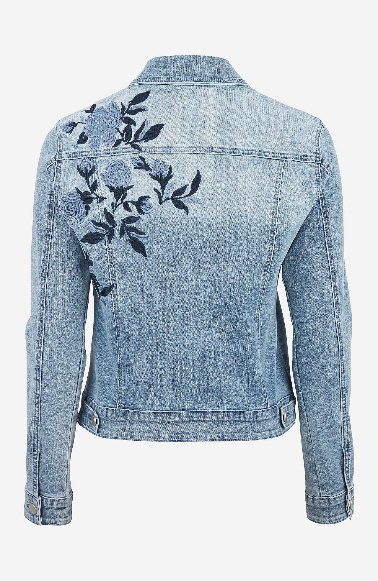 Jeansjacke mit Stickereien Emmy