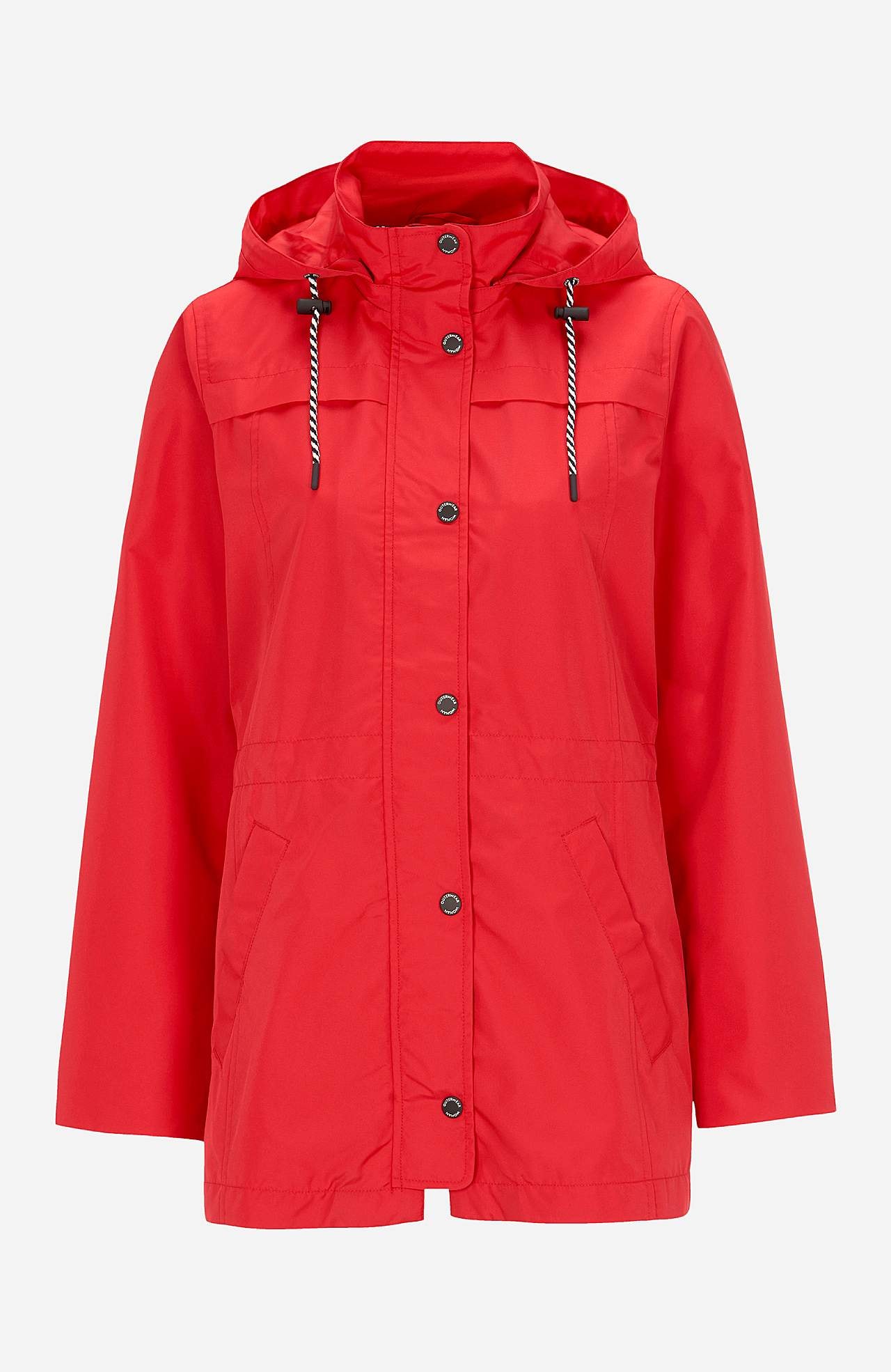 Winddichte Jacke mit Kapuze