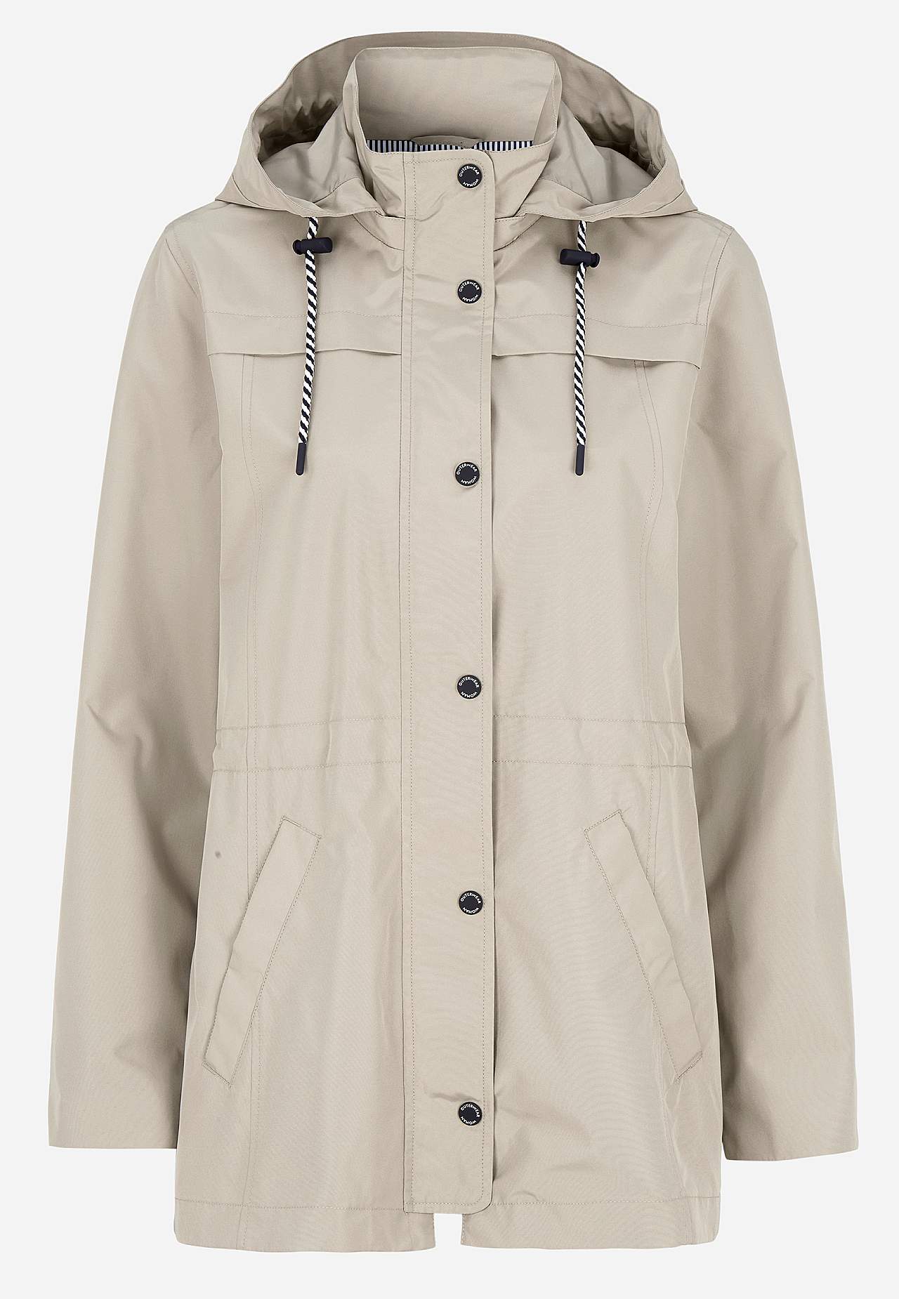 Winddichte Jacke mit Kapuze