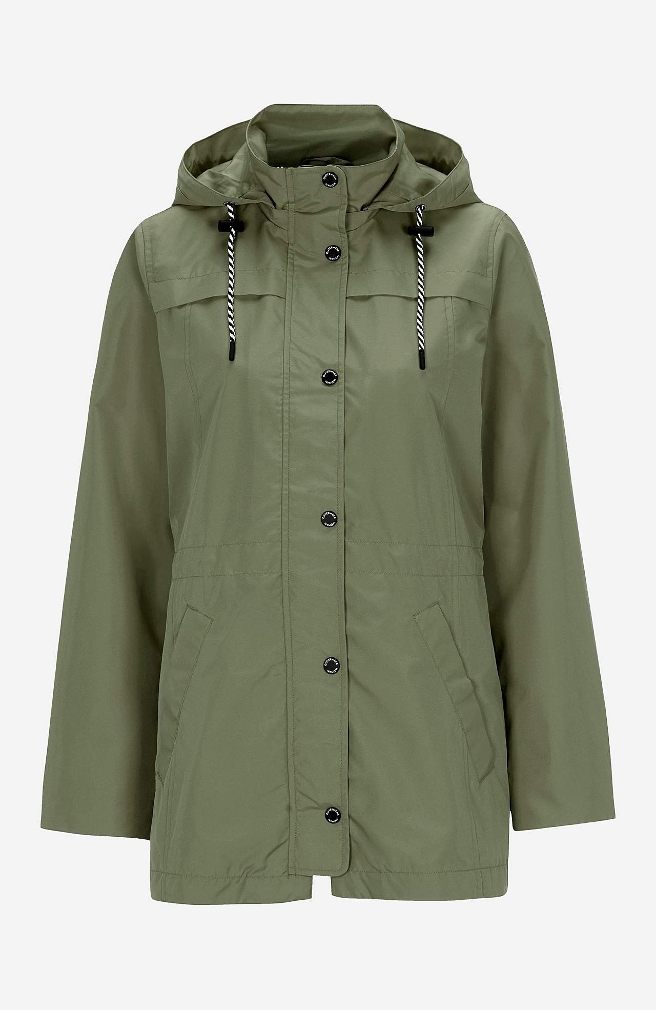 Winddichte Jacke mit Kapuze