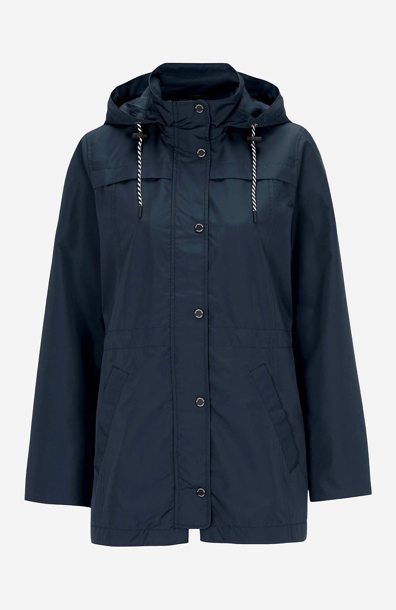 Winddichte Jacke mit Kapuze