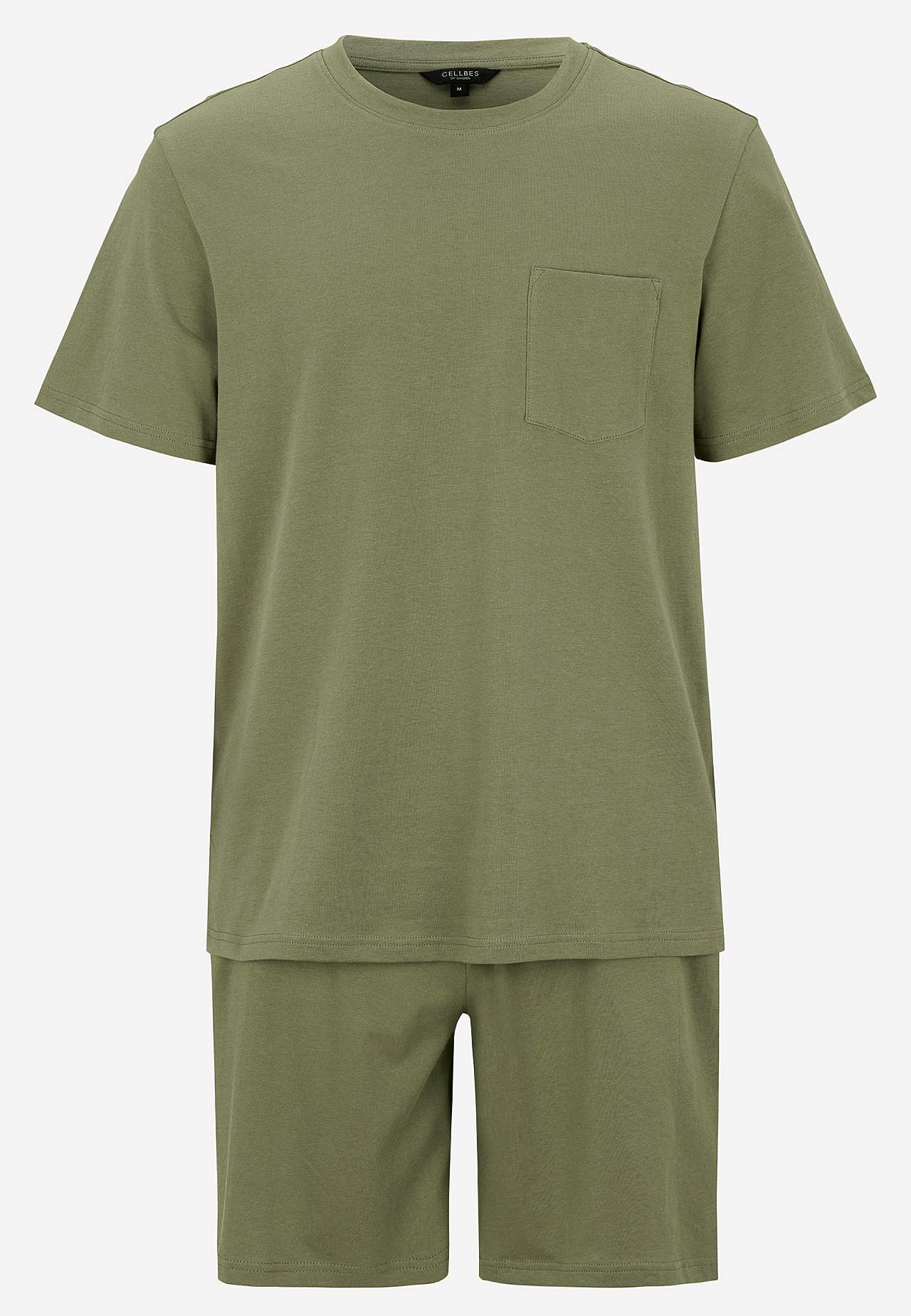 Schlafanzug mit T-Shirt und einer Shorts Dan