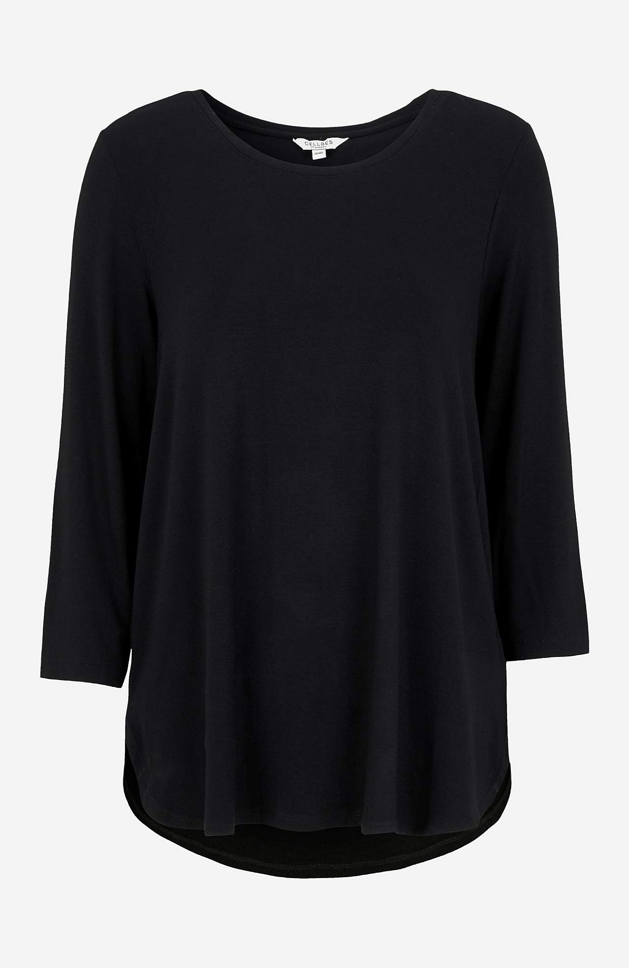 Jersey-Top mit 3/4-Ärmel