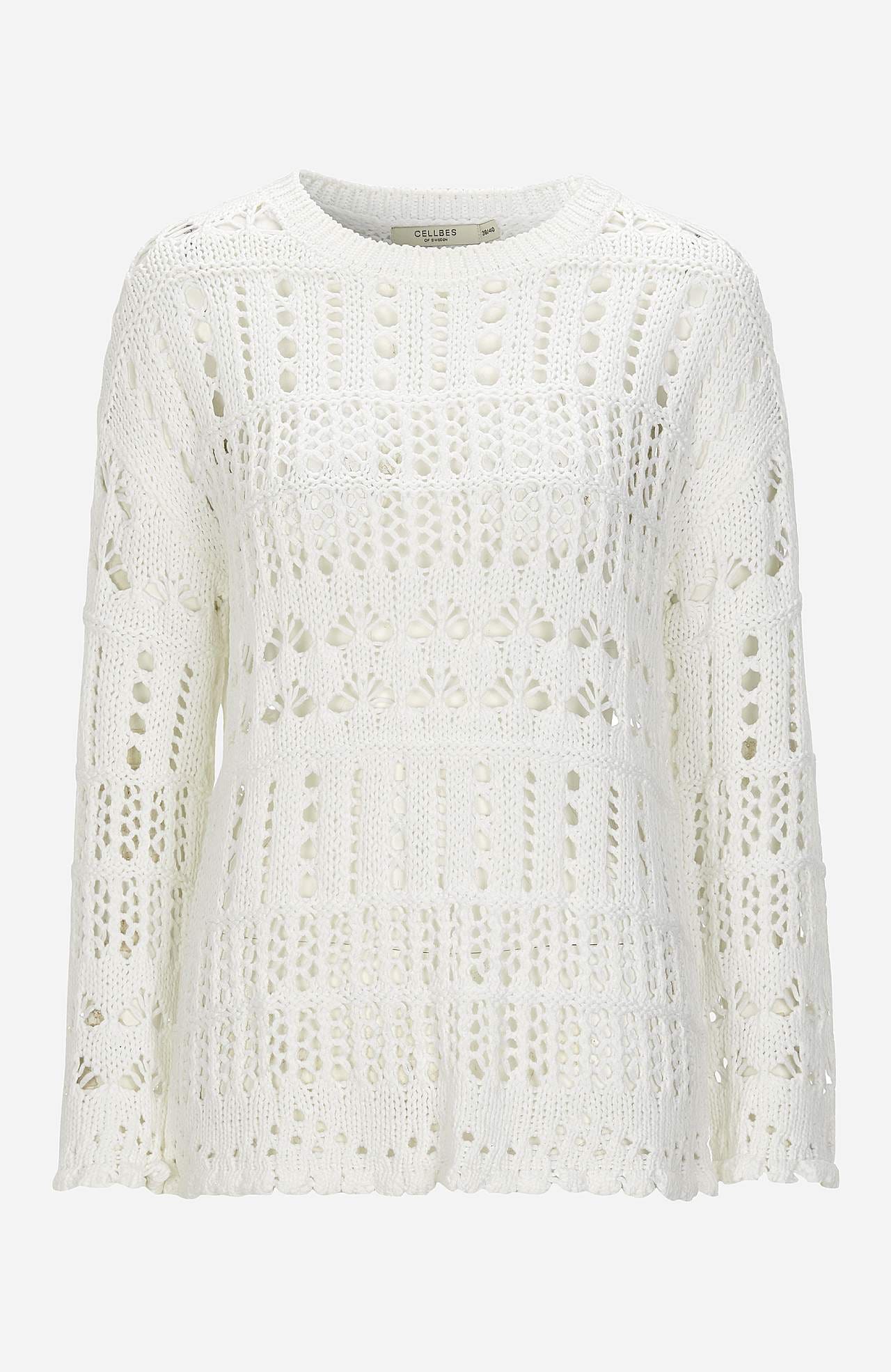 Strickpullover mit Lochmuster