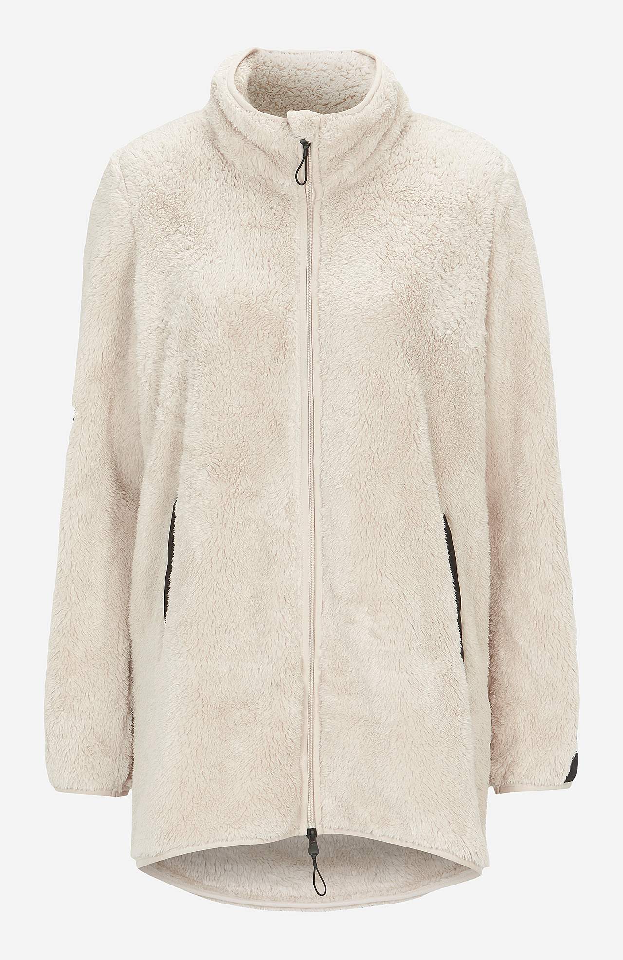 Lange Fleecejacke