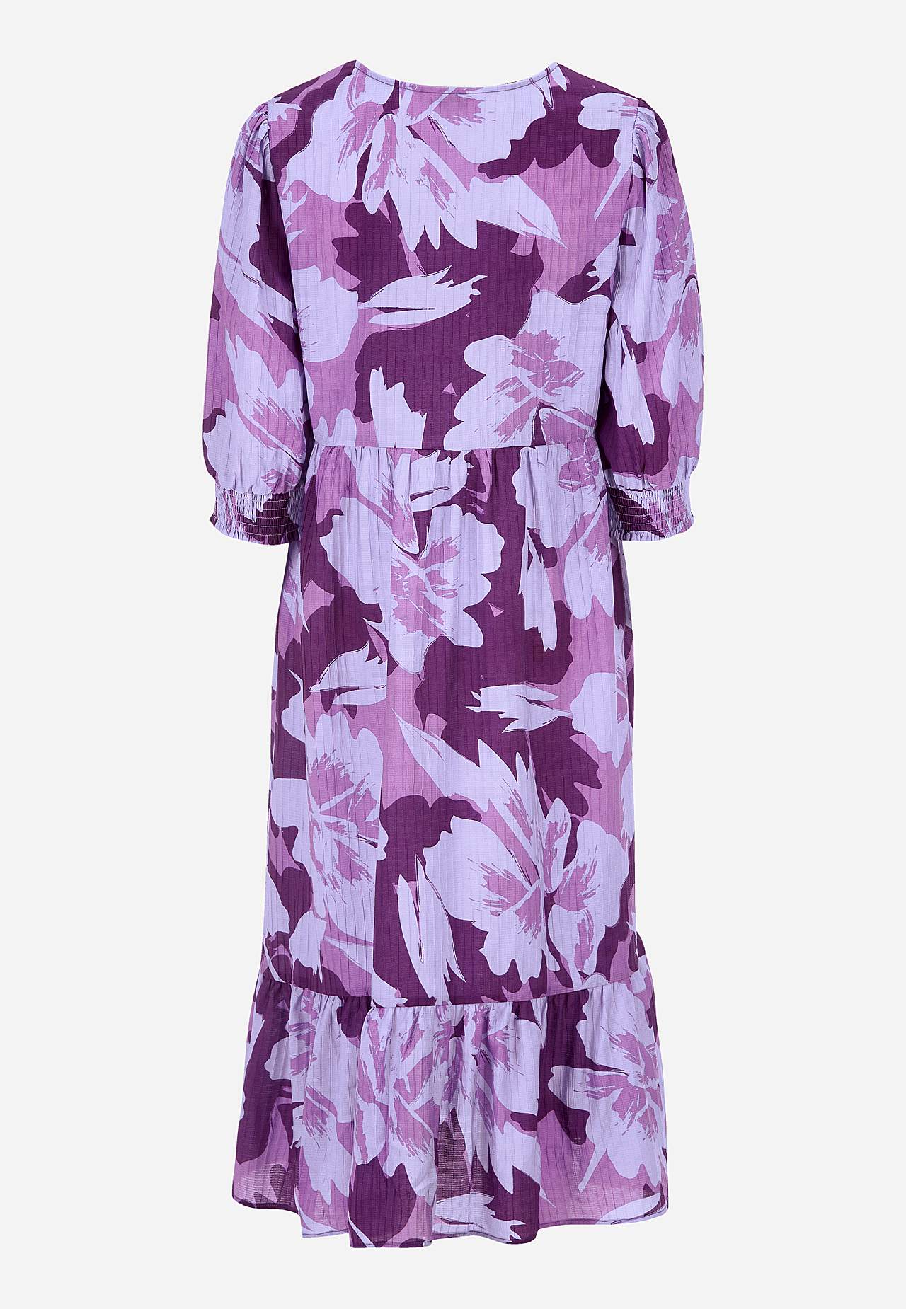 Gewebtes Kleid mit Rüschenrock