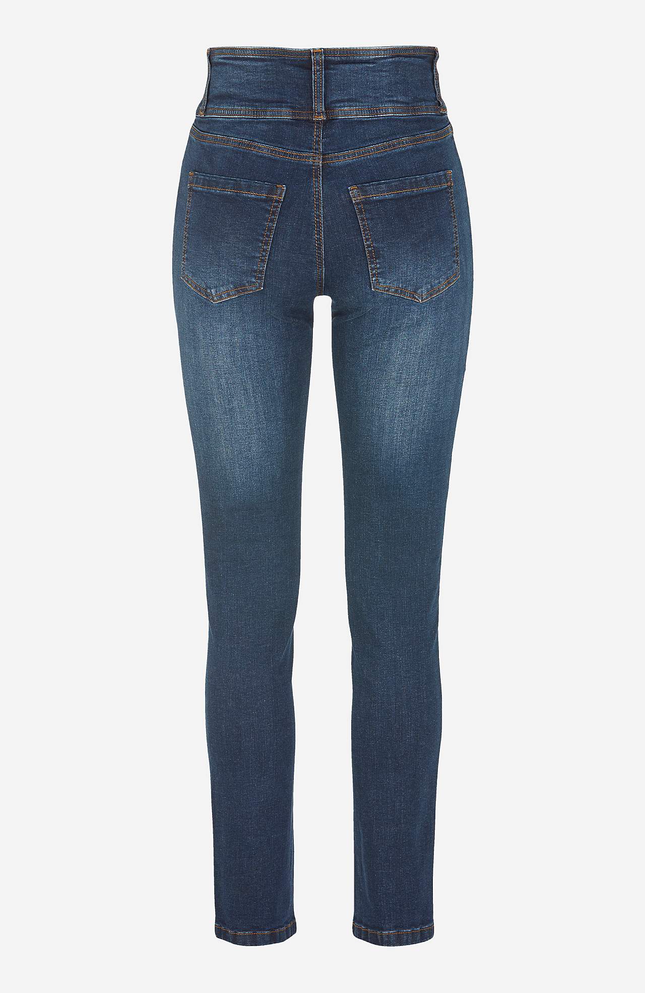 Schmale Jeans mit hohem Schnitt - drei Längen
