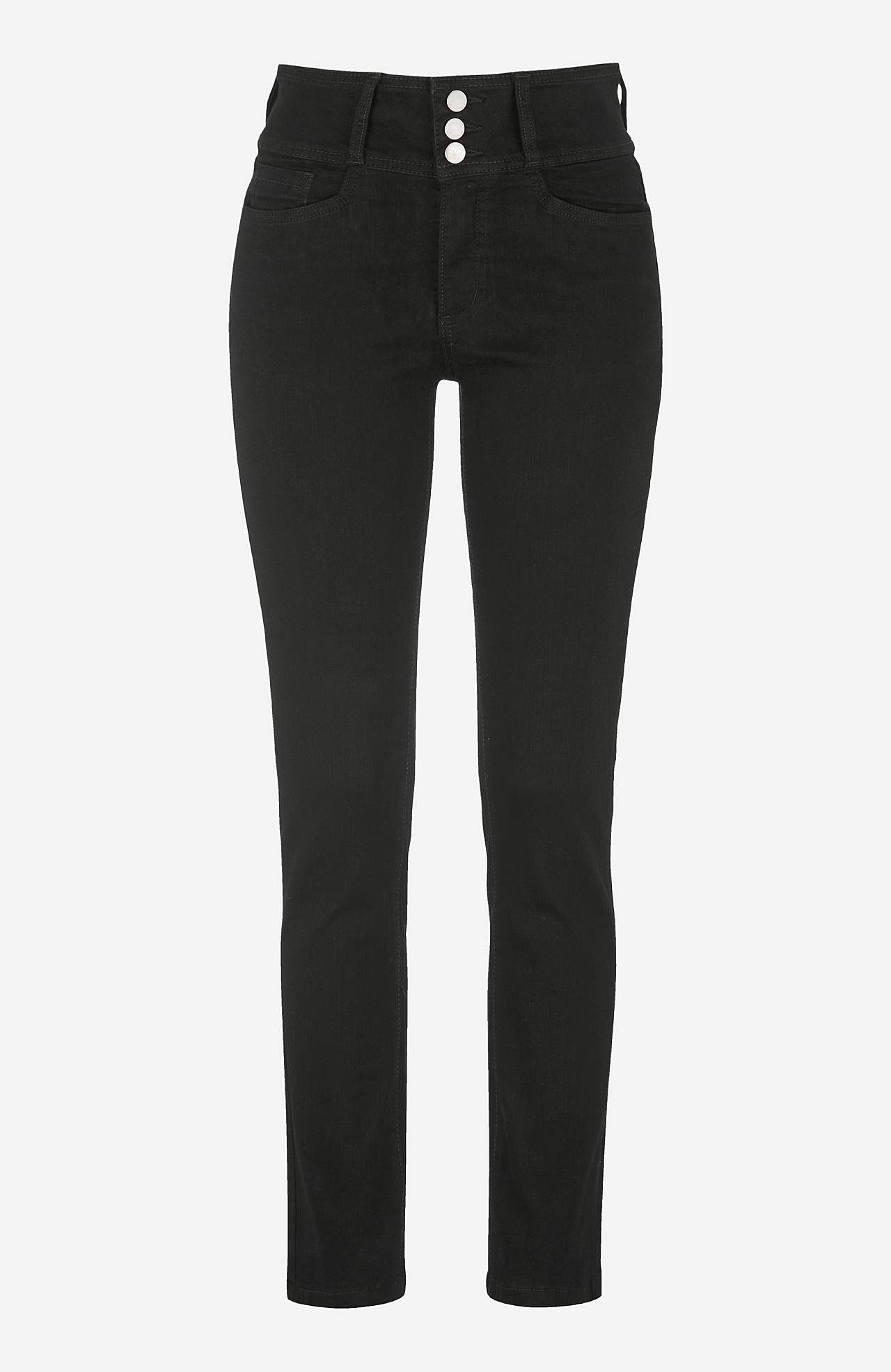 Schmale Jeans mit hohem Schnitt - drei Längen