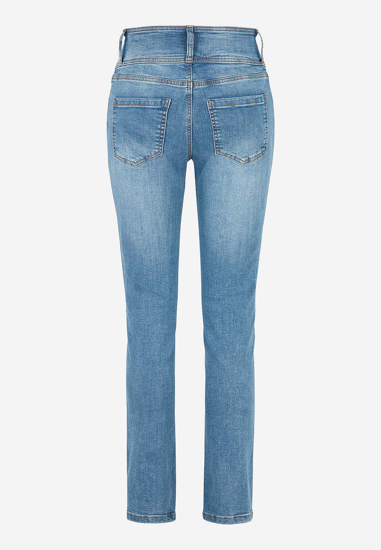 Schmale Jeans mit hohem Schnitt - drei Längen