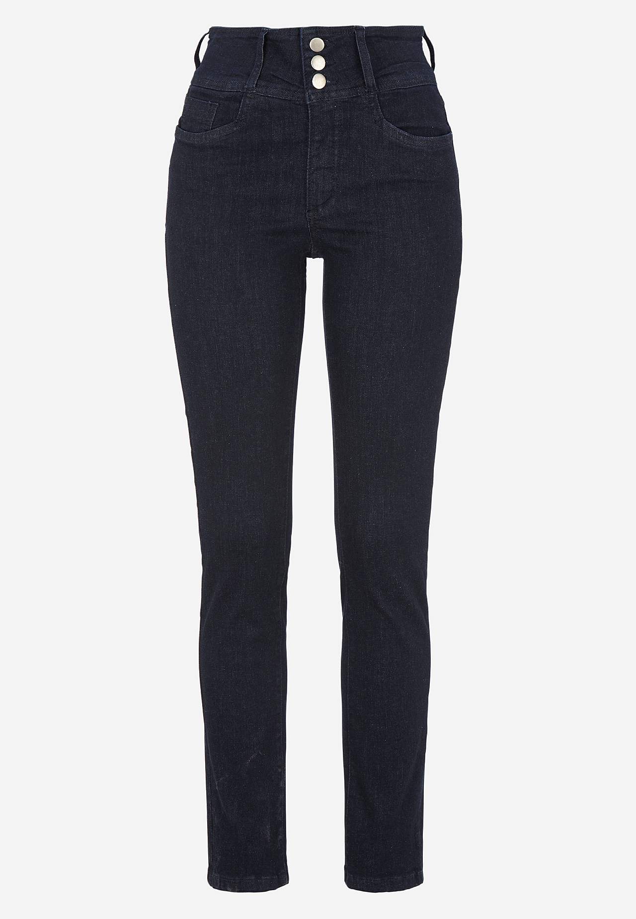 Schmale Jeans mit hohem Schnitt - drei Längen