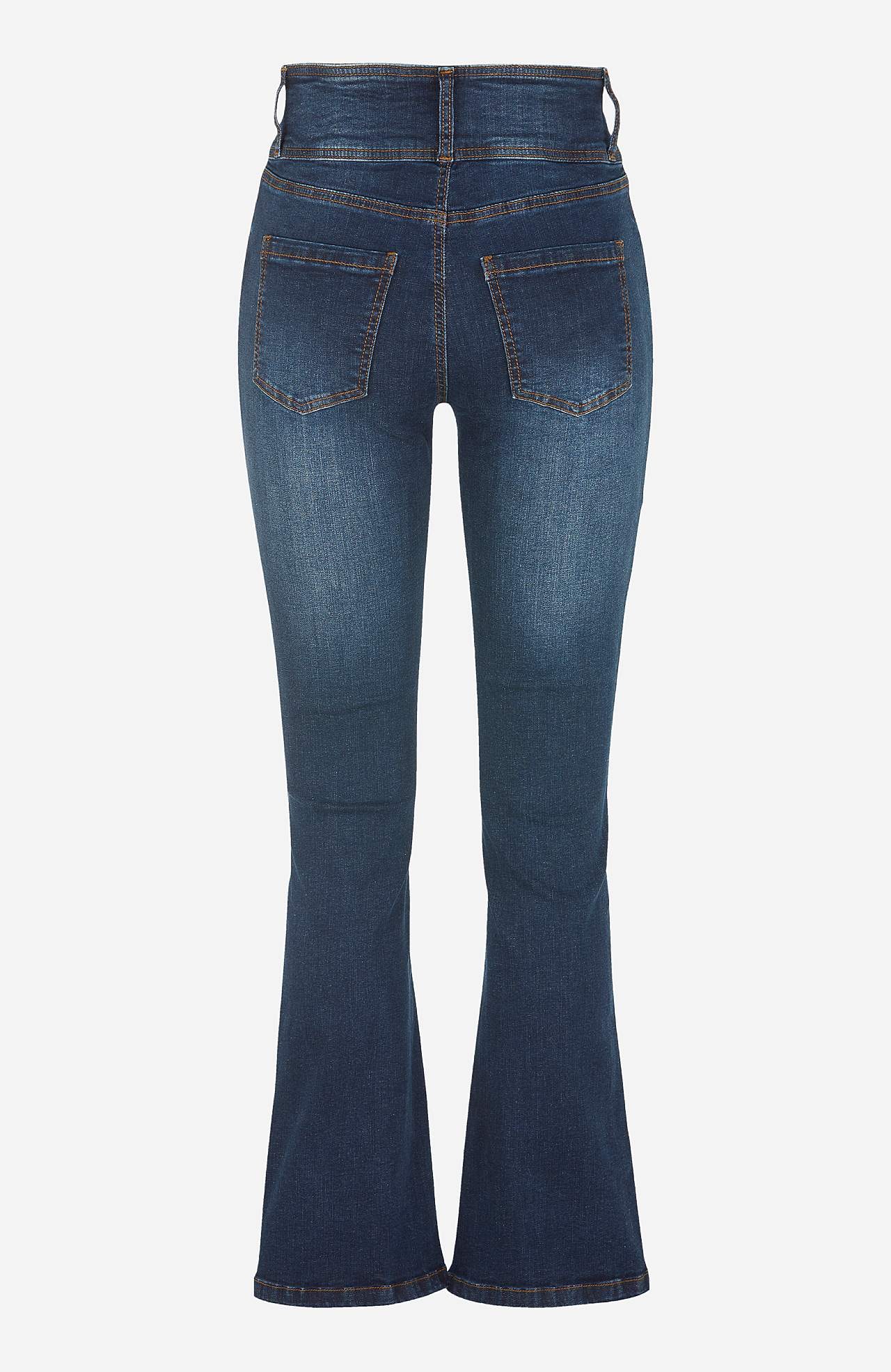 Bootcut-Jeans mit hohem Bund