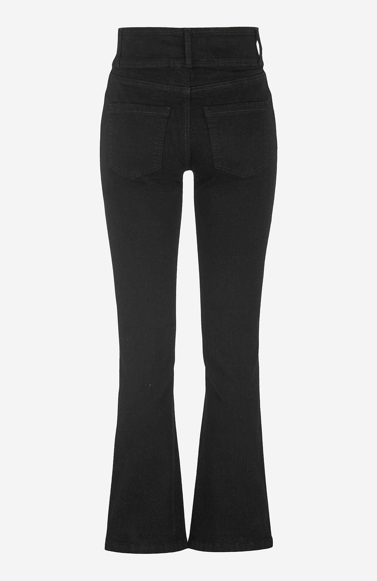Bootcut-Jeans mit hohem Bund