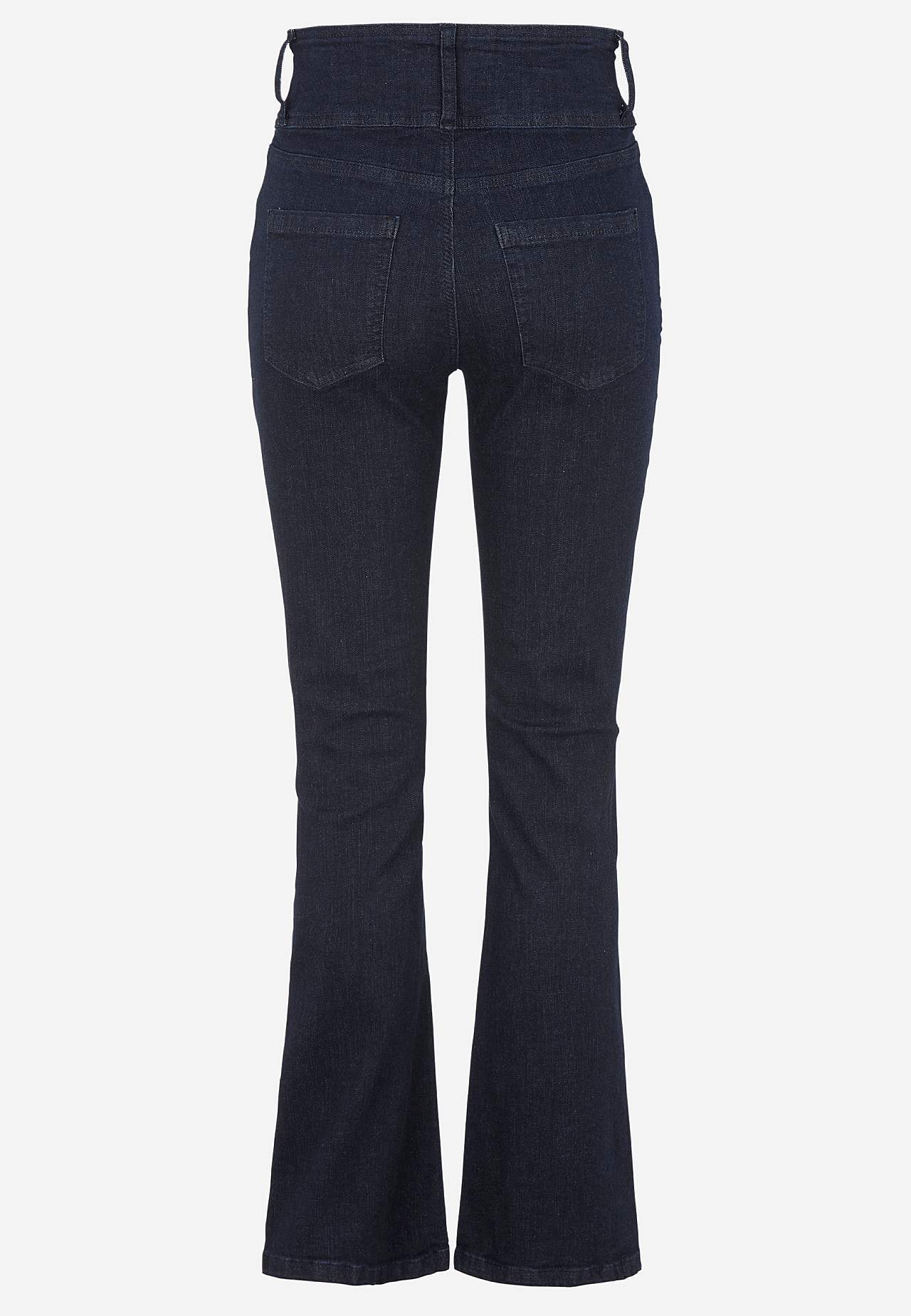 Bootcut-Jeans mit hohem Bund