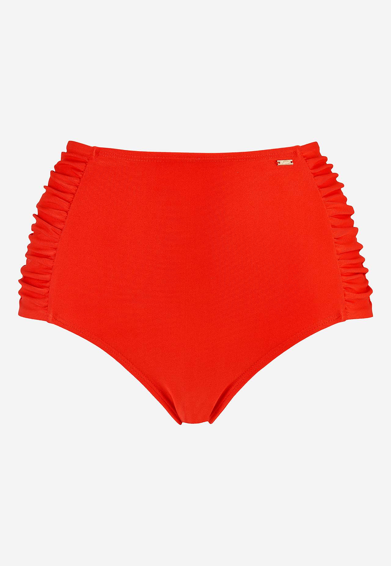 Einfarbiger Bikini-Unterteil mit hohem Bund Honolulu