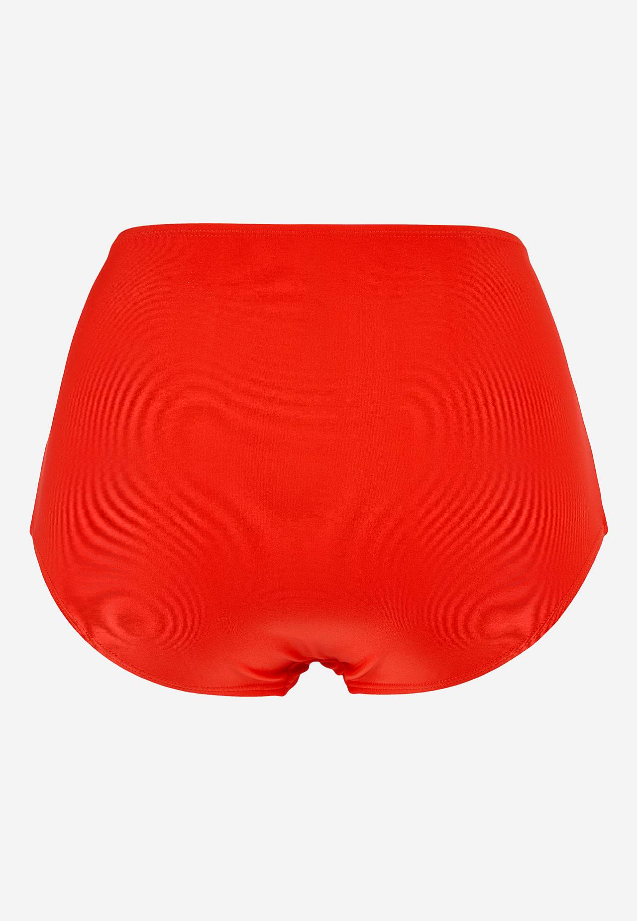 Einfarbiger Bikini-Unterteil mit hohem Bund