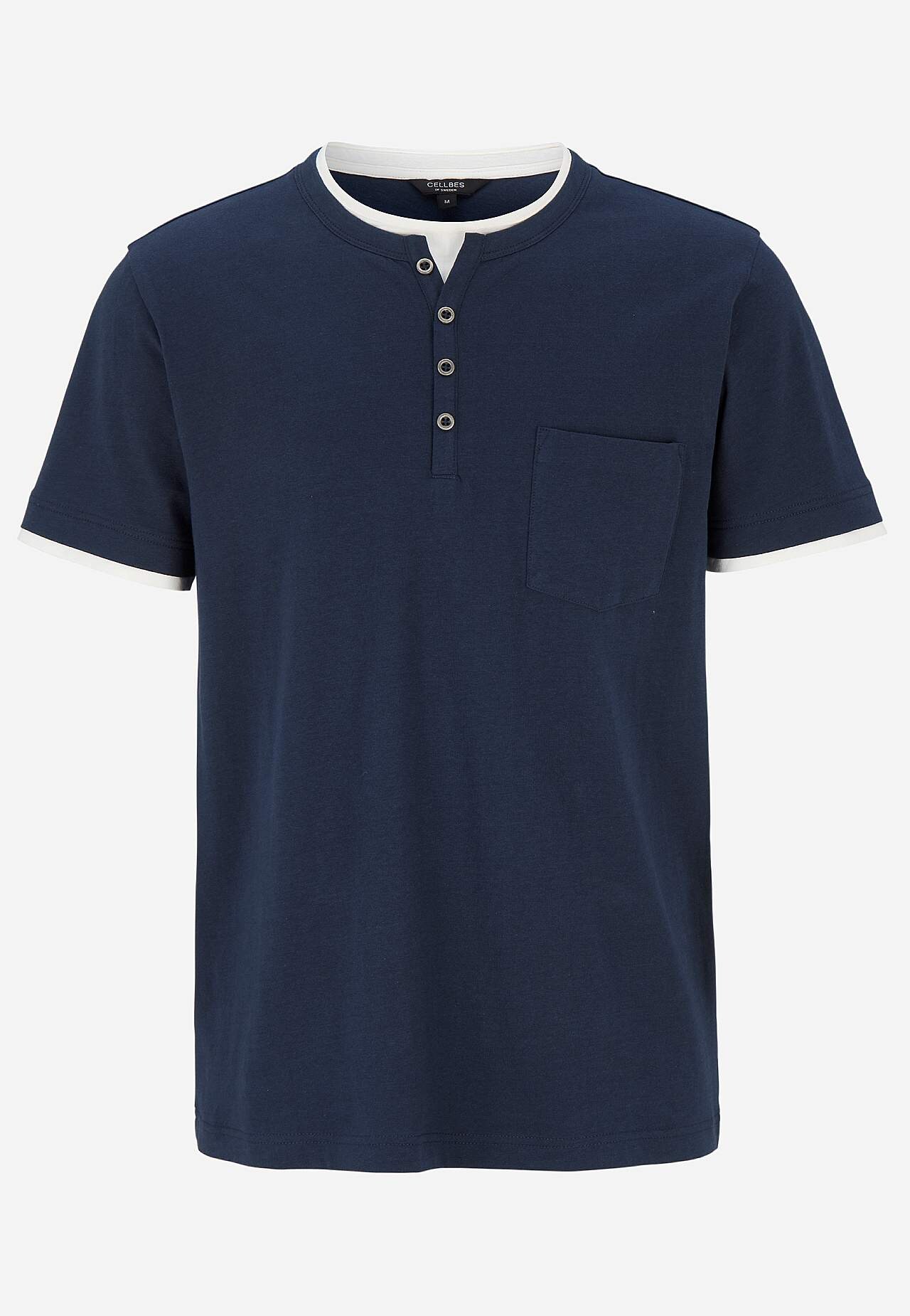 T-Shirt mit Knopfleiste