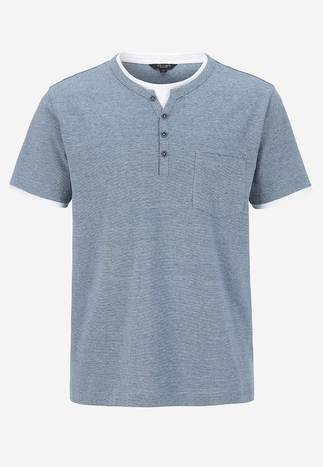 T-Shirt mit Knopfleiste