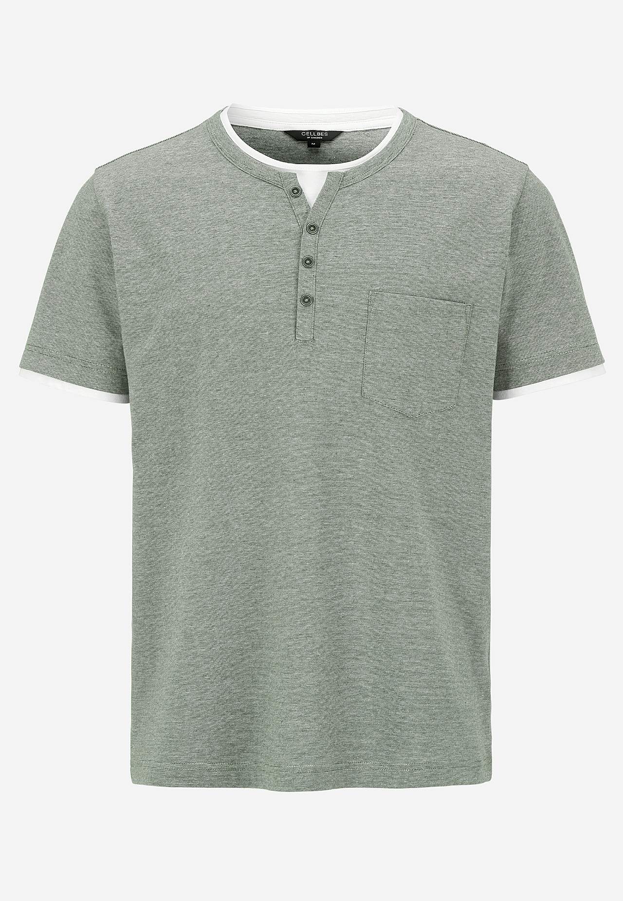 T-Shirt mit Knopfleiste