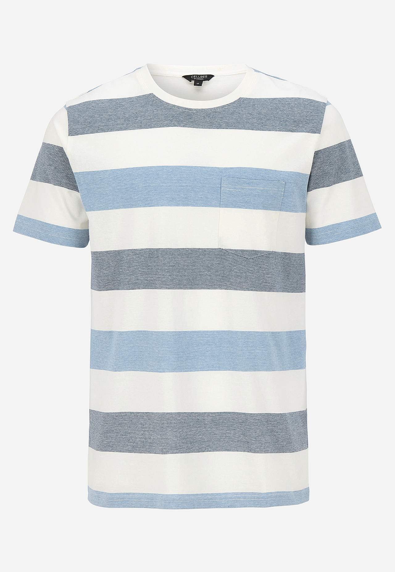 T-Shirt mit breiten Streifen Johannes