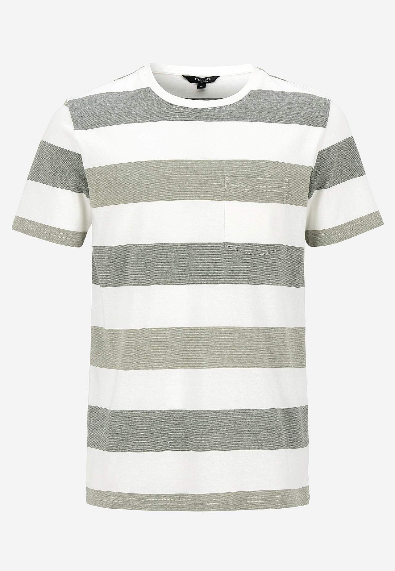 T-Shirt mit breiten Streifen Johannes