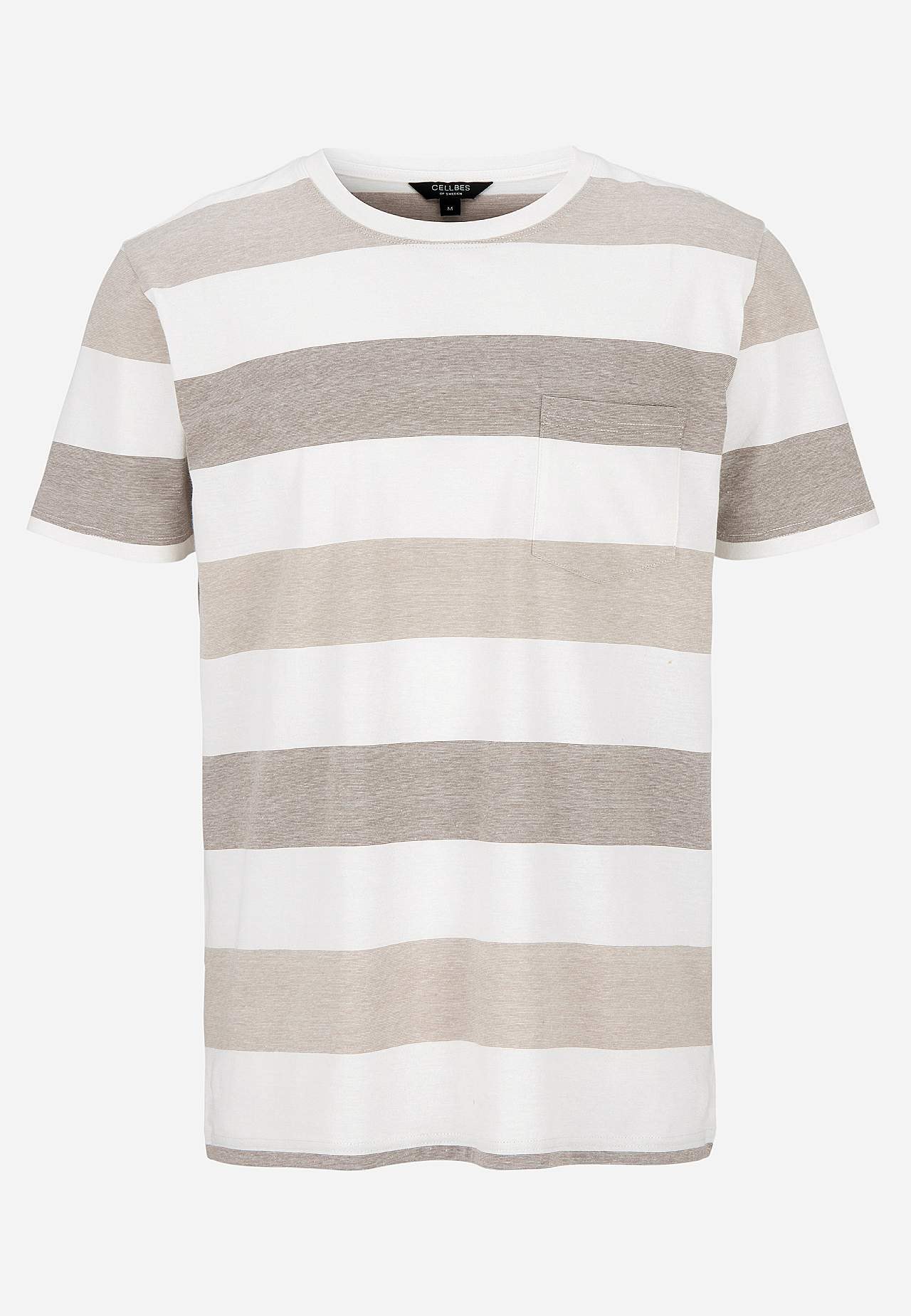 T-Shirt mit breiten Streifen Johannes