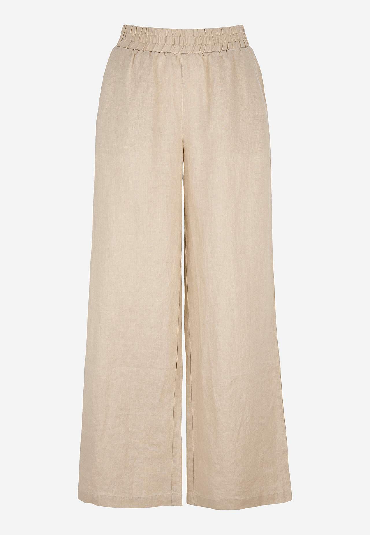 Leinenhose Premium mit breiten Beinen