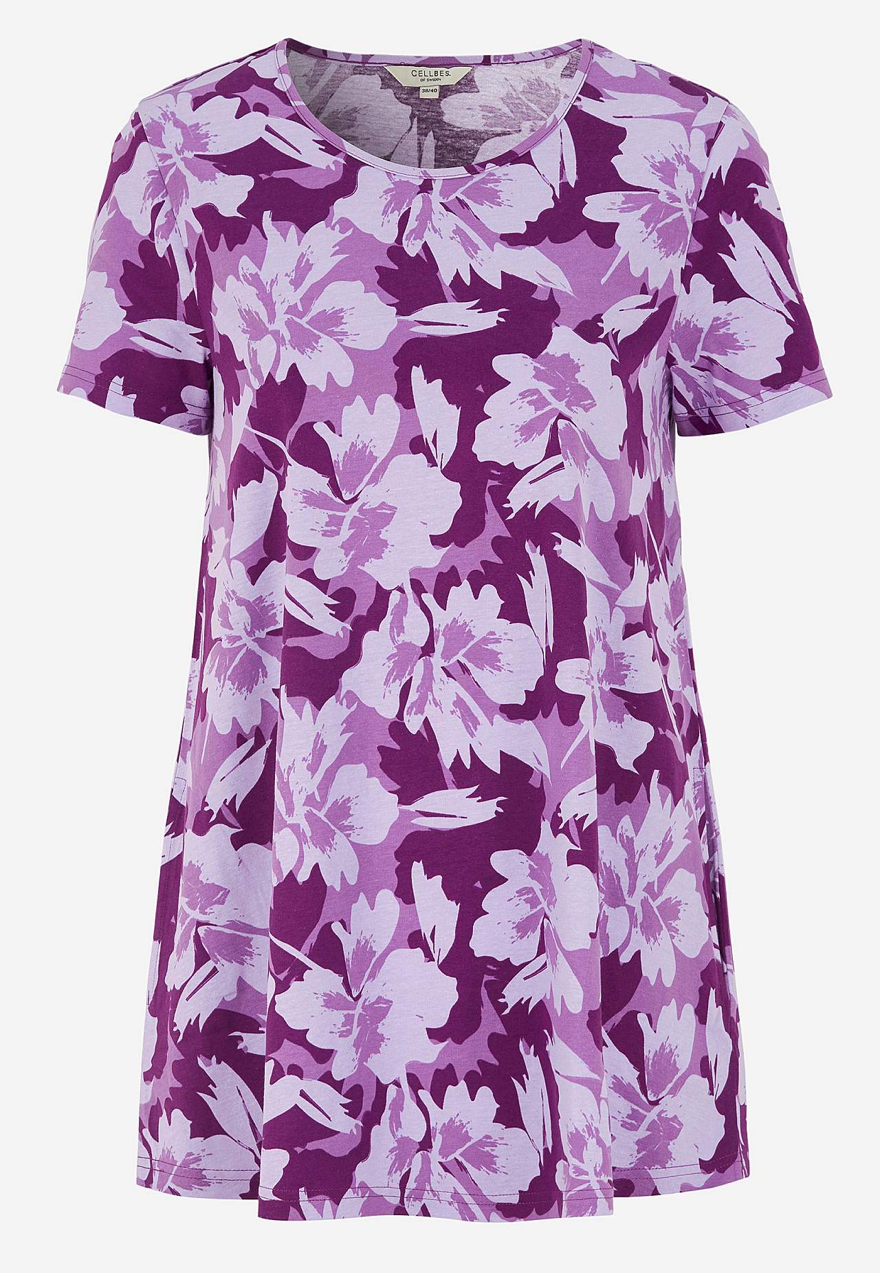 Kurzärmlige Jersey-Tunika mit Taschen Beckan