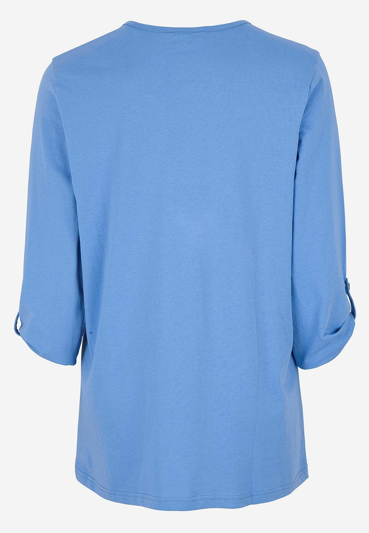 Jersey-Top mit 3/4-langen Ärmeln