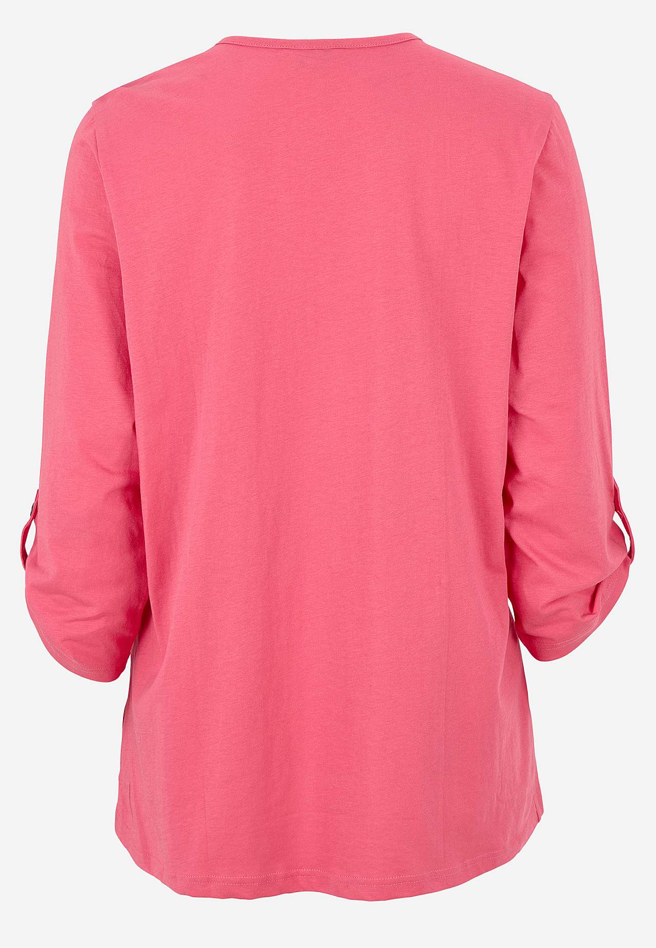 Jersey-Top mit 3/4-langen Ärmeln