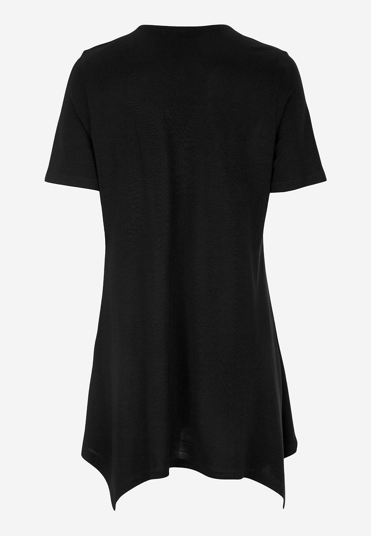 Asymmetrische Jersey-Tunika