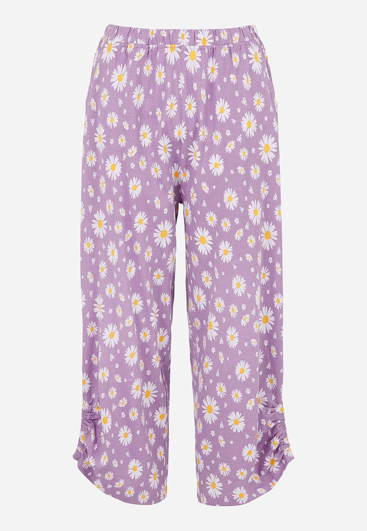 Zweiteiligerer Pyjama mit einfarbigem Oberteil