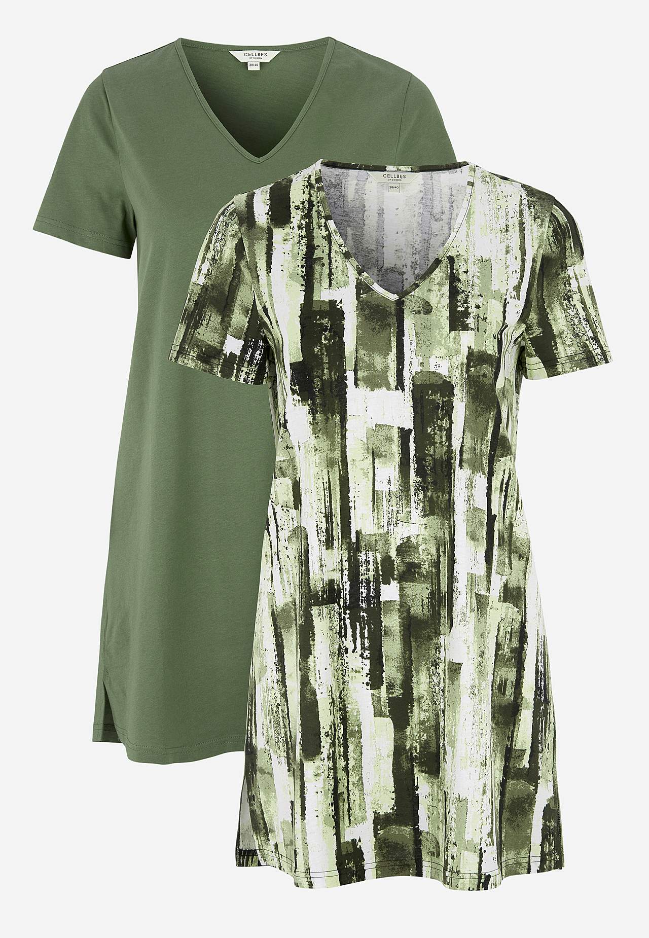 Kurzärmlige Jersey-Tunika Bigitta 2er-Pack