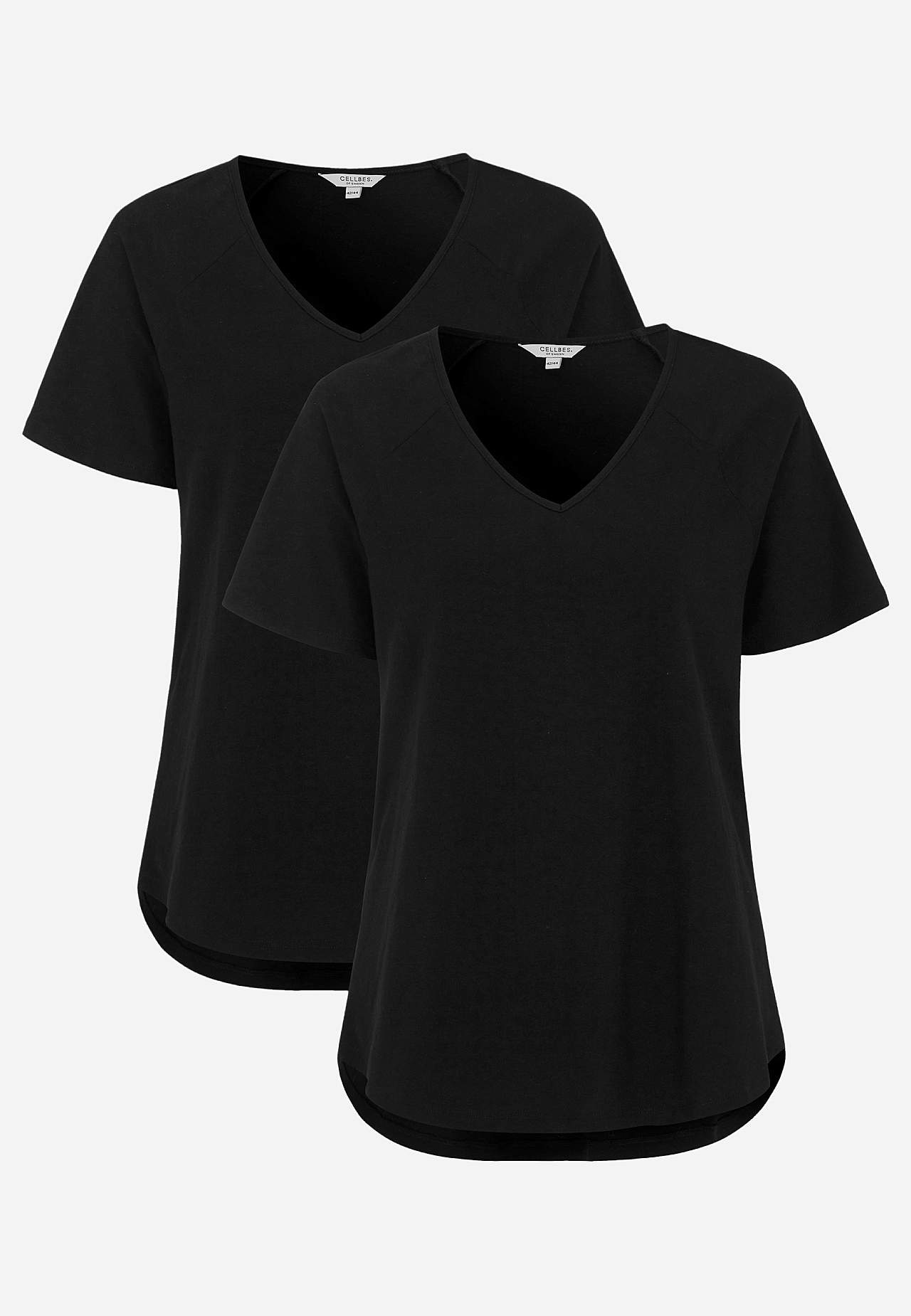 Jersey-Top mit Raglanärmel 2er-Pack