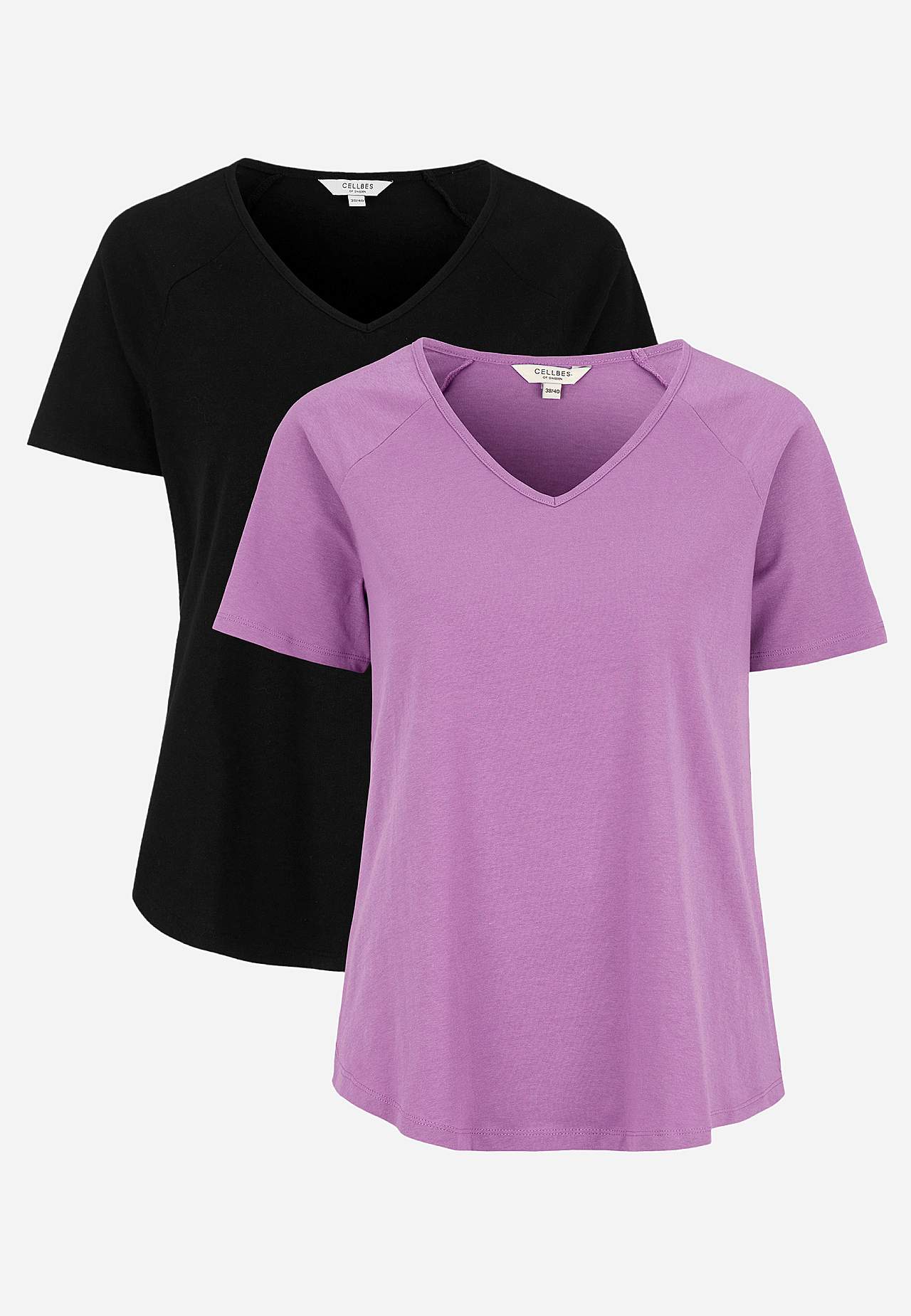 Jersey-Top mit Raglanärmel 2er-Pack