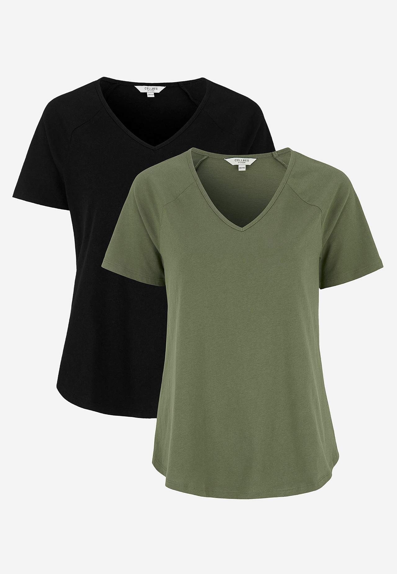 Jersey-Top mit Raglanärmel 2er-Pack
