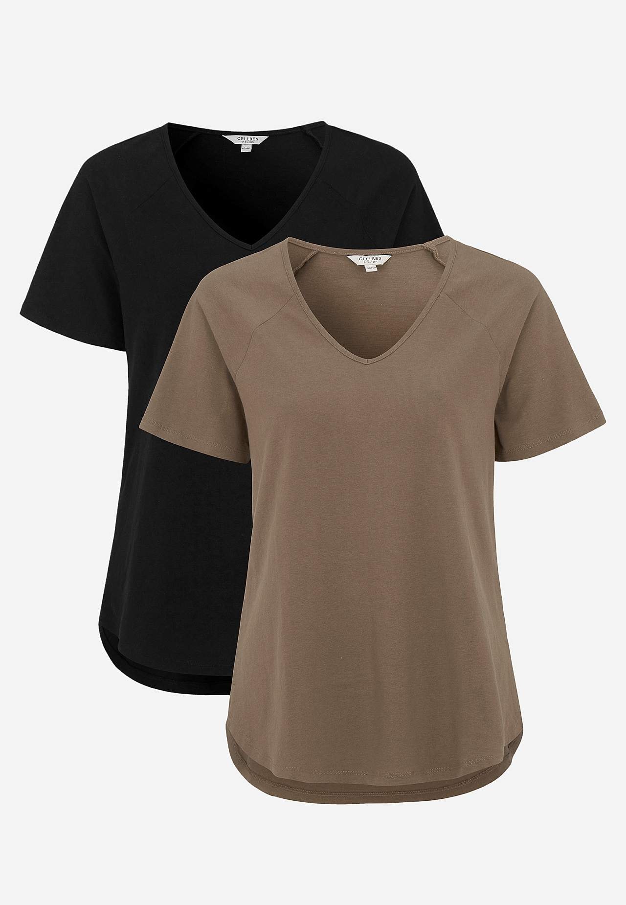Jersey-Top mit Raglanärmel 2er-Pack