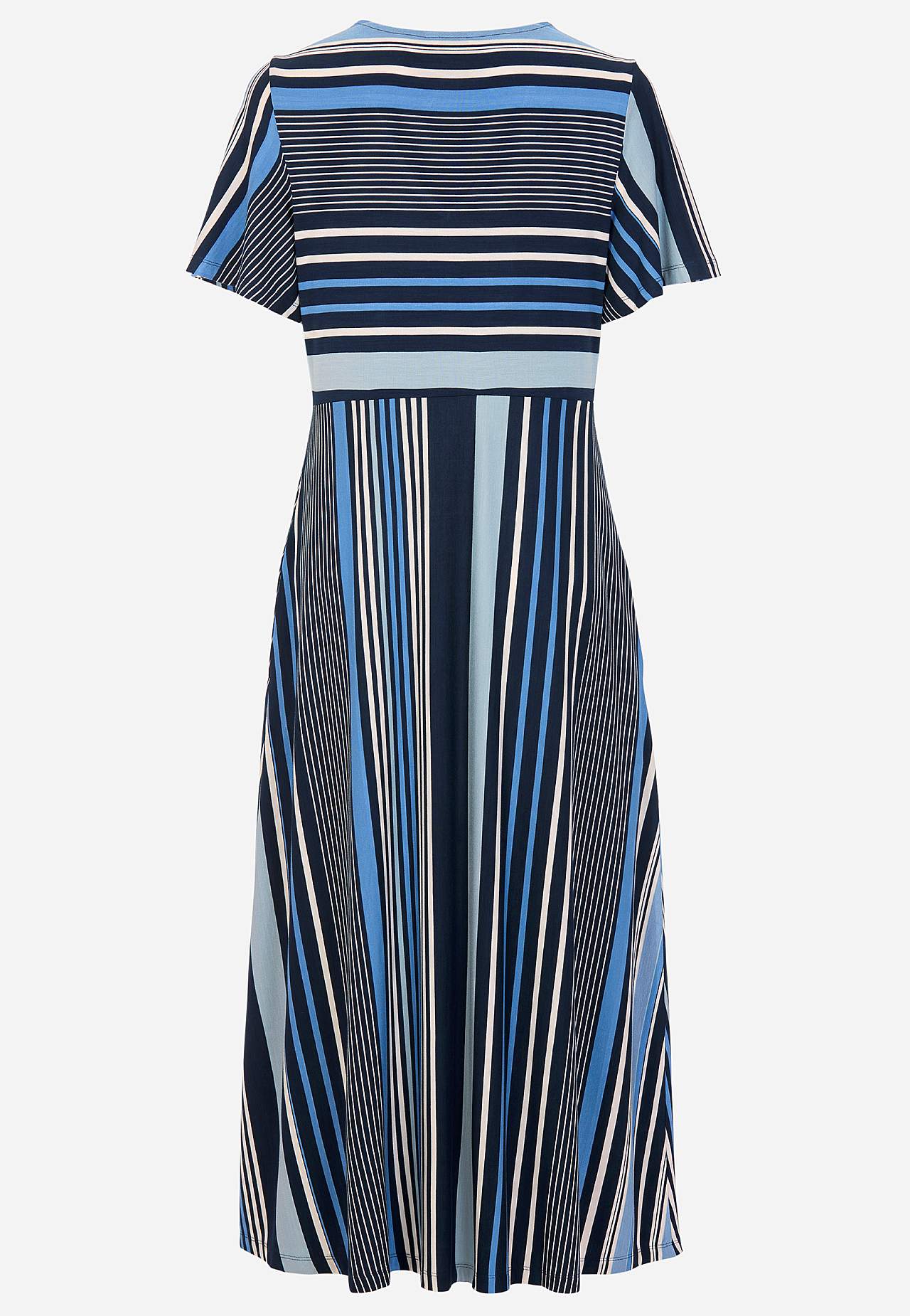 Gestreiftes Viskosekleid