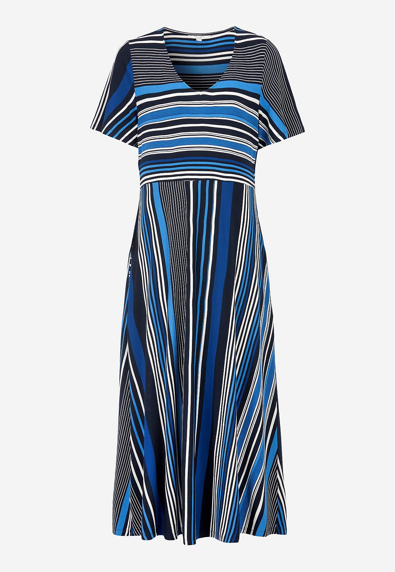 Gestreiftes Viskosekleid