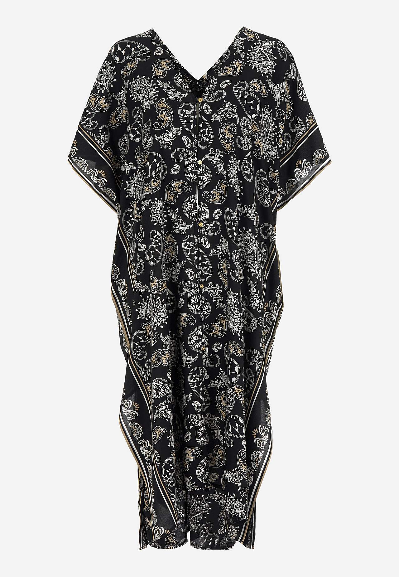 Strand-Kaftan mit Knöpfen