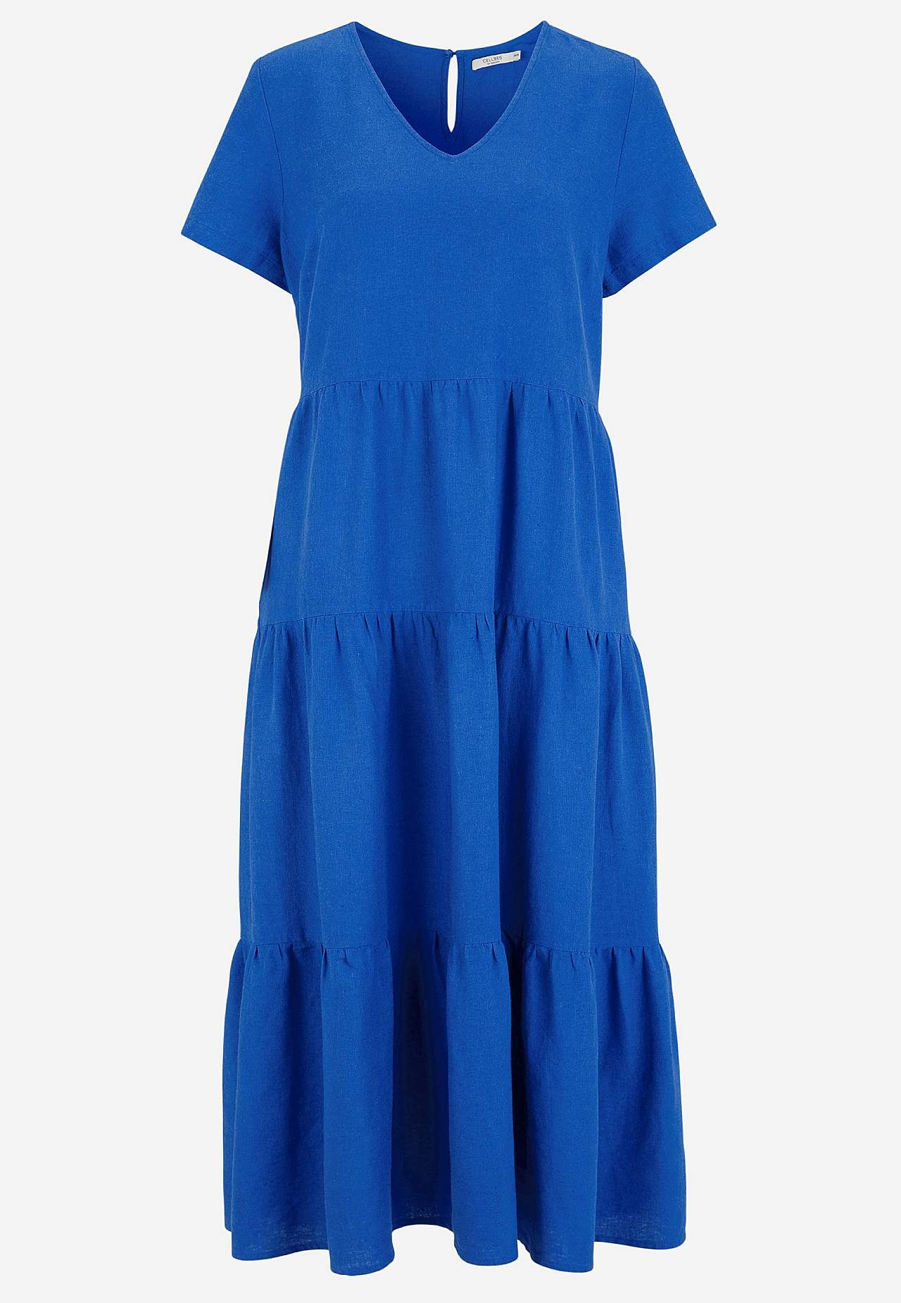Leinenkleid mit Rüschenröcken