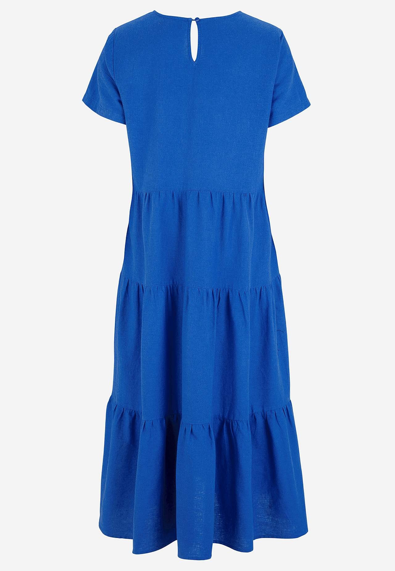 Leinenkleid mit Rüschenröcken