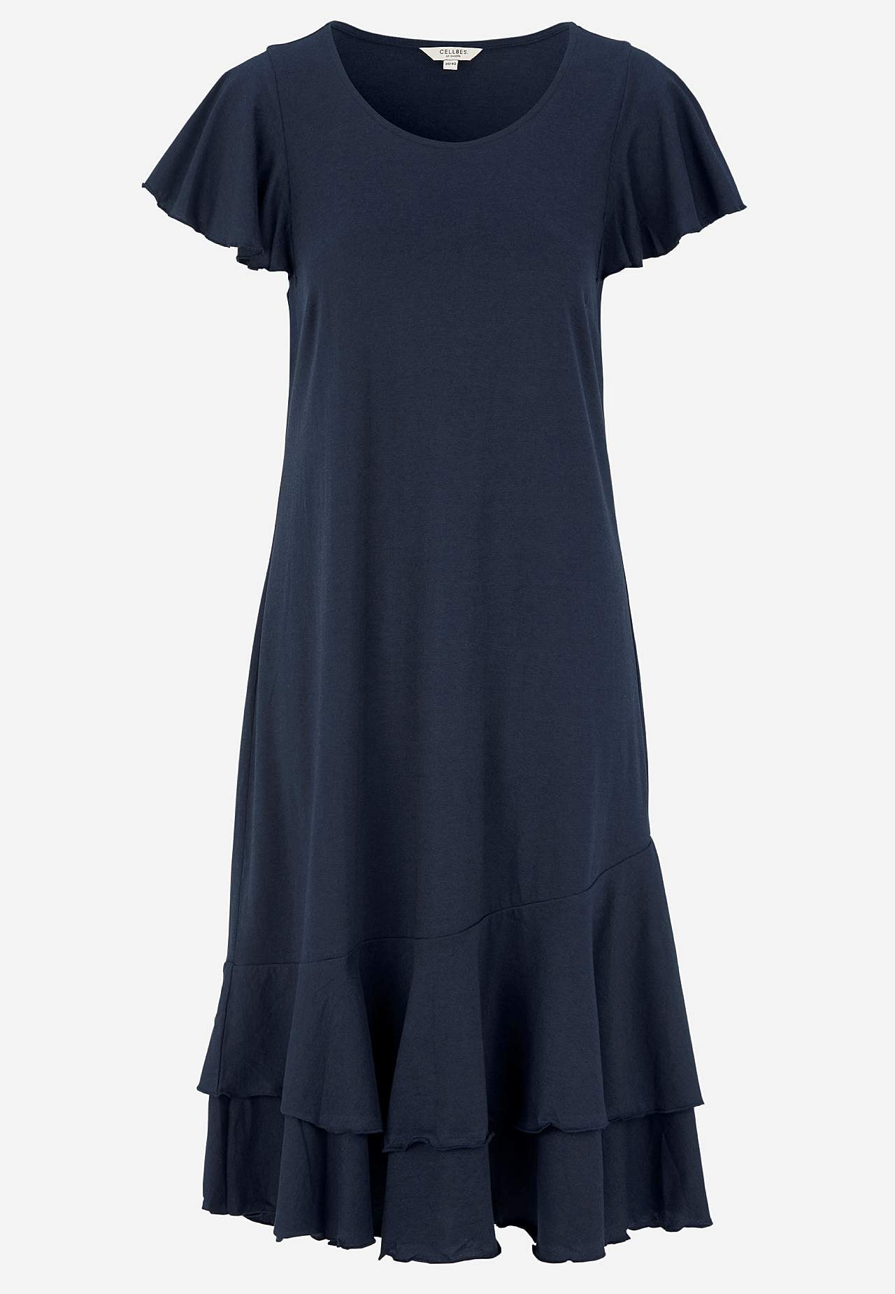 Jerseykleid mit Rüschenröcken