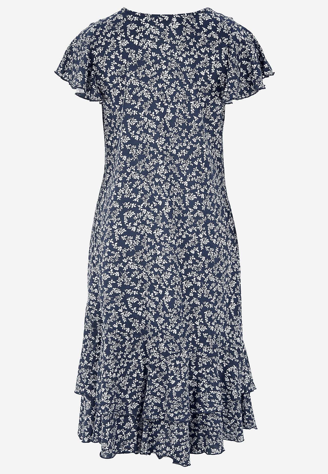 Jerseykleid mit Rüschenröcken
