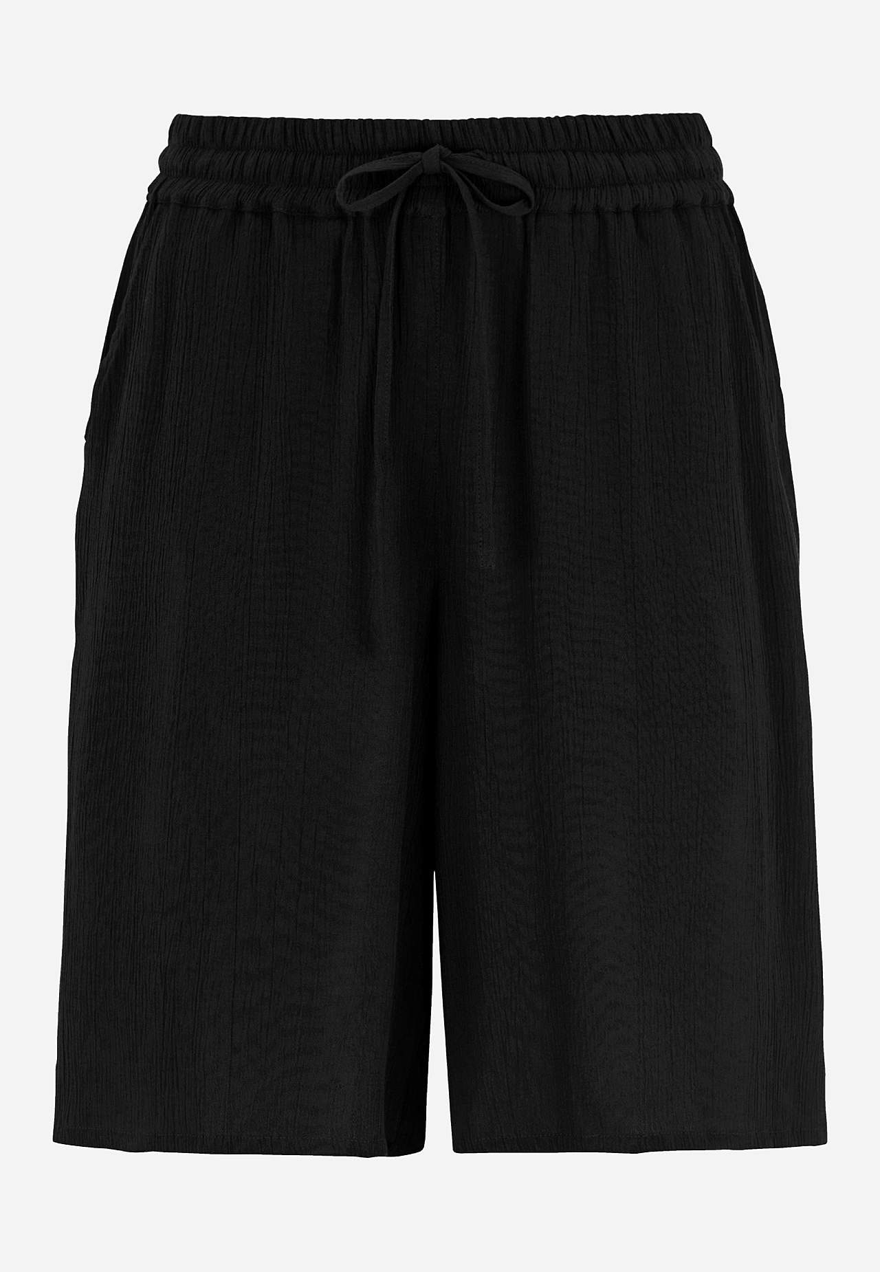 Shorts aus Qualität aus Krepp Mia