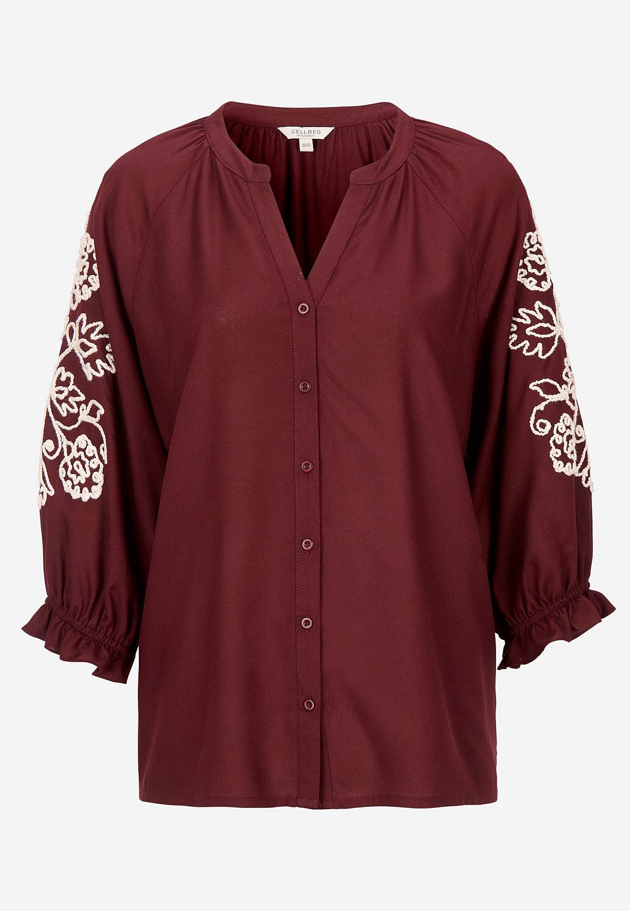 Bluse mit Stickerei