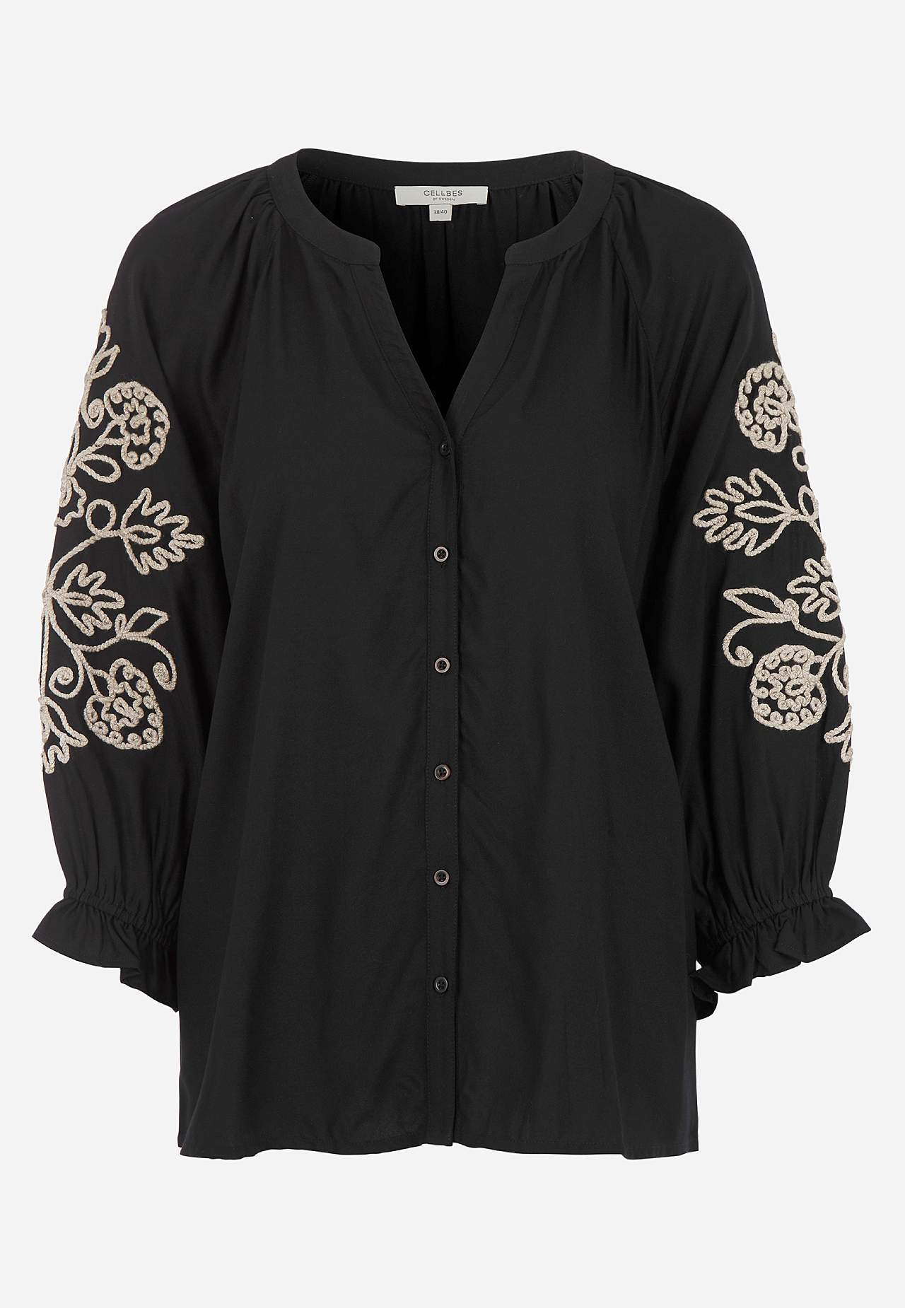 Bluse mit Stickerei