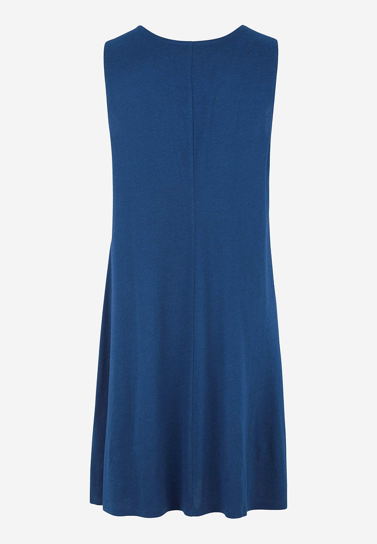 Ärmelloses Jerseykleid mit einem V-Ausschnitt