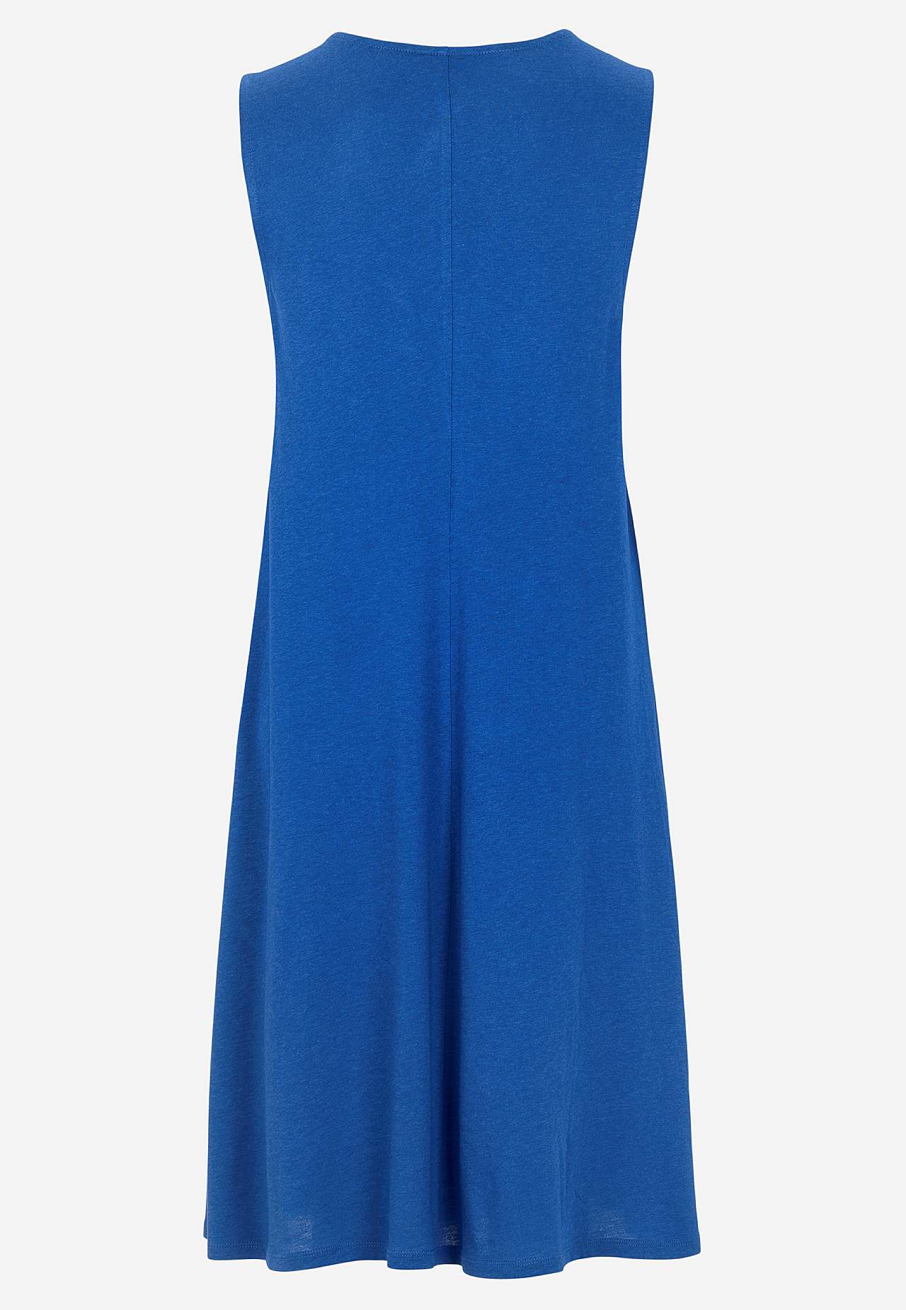 Ärmelloses Jerseykleid mit einem V-Ausschnitt