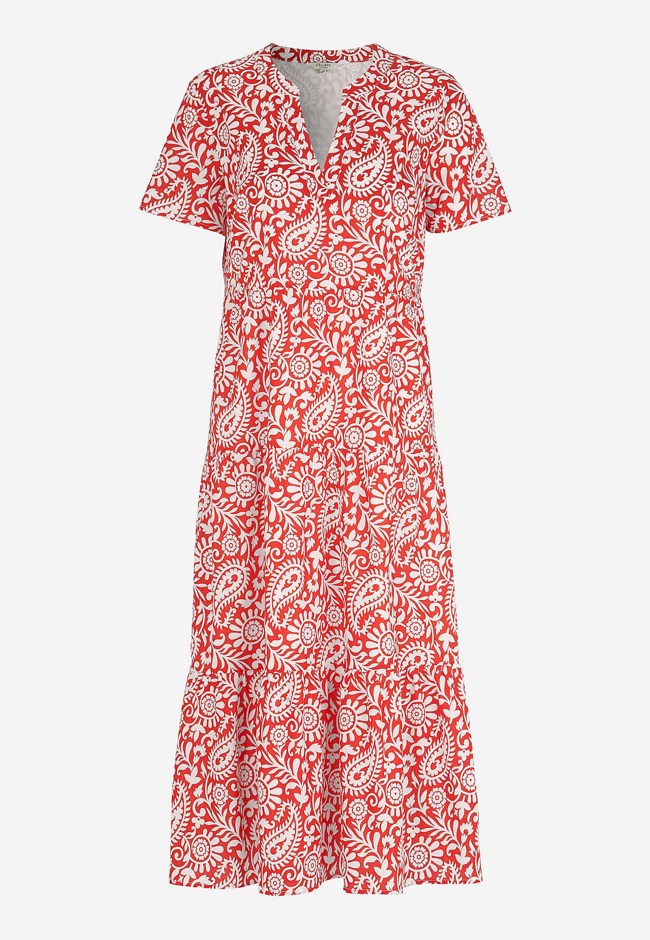 Baumwollkleid mit Volant