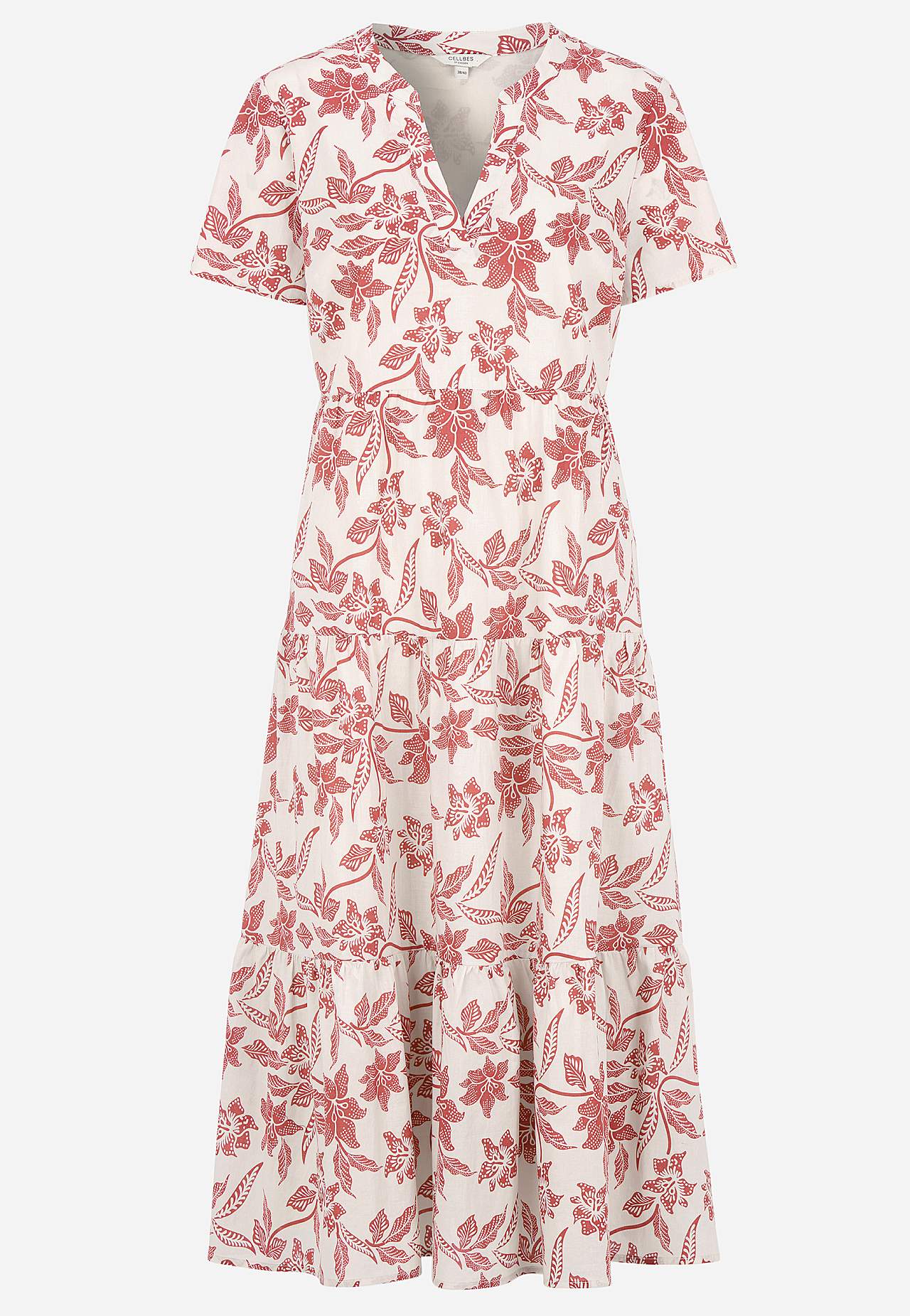 Baumwollkleid mit Volant